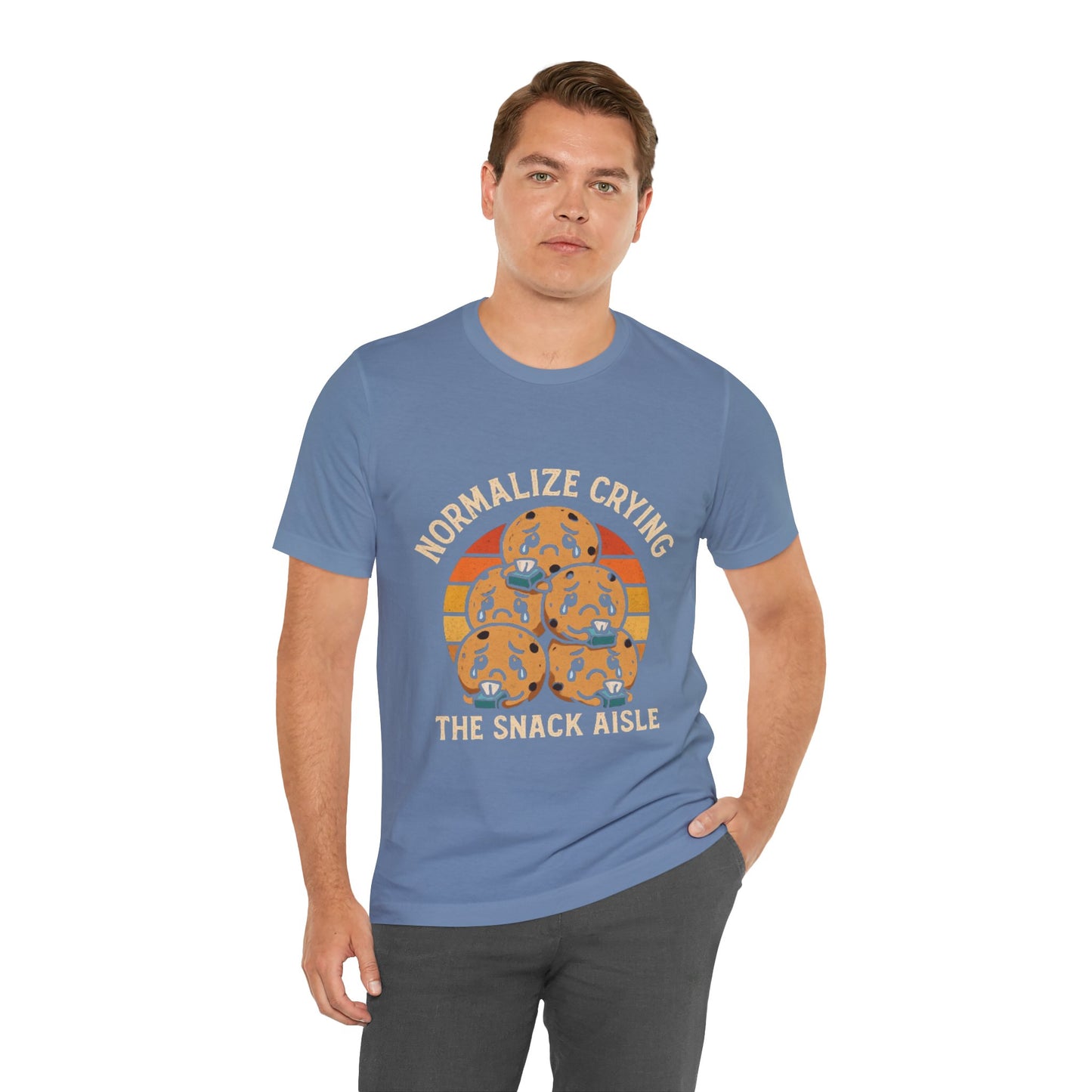 Normalize Crying Unisex Tee - Fun Snack Aisle Shirt, Counselor Humour