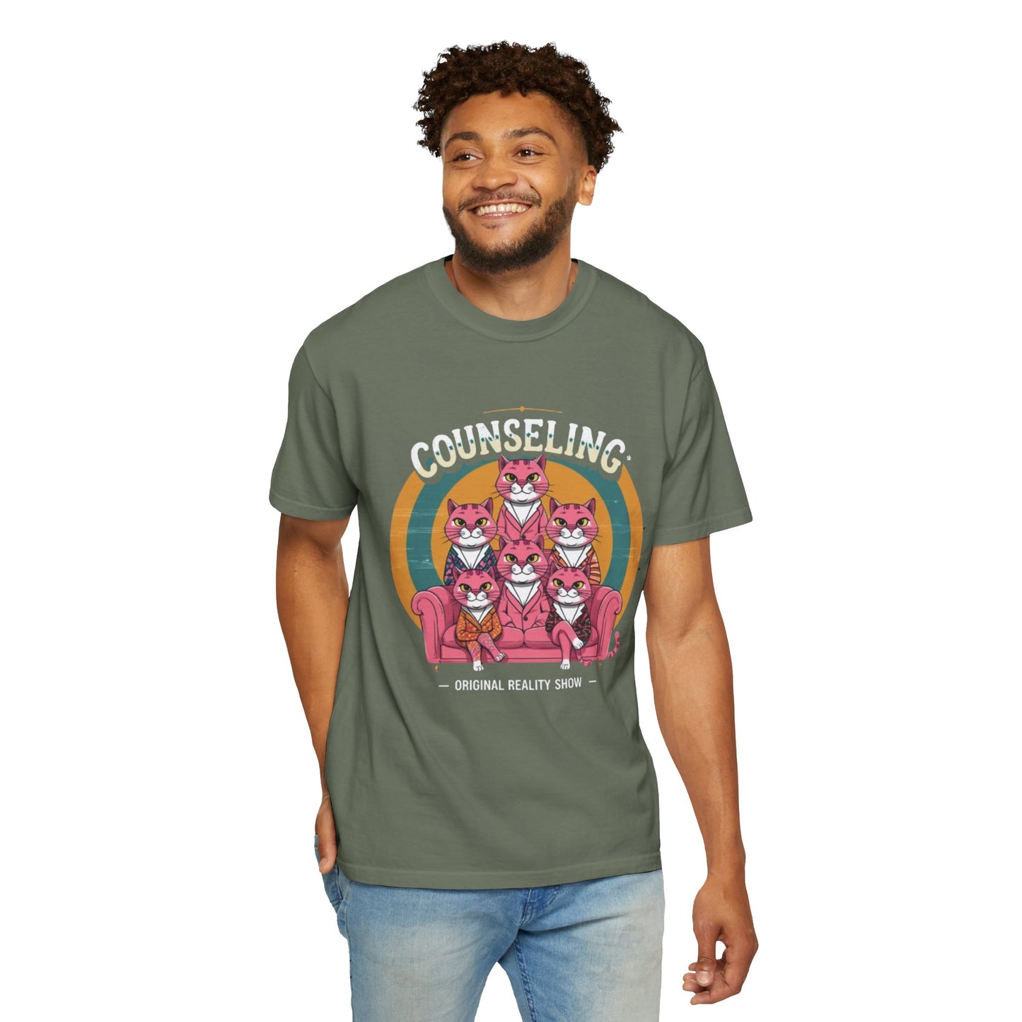 Unisex Garment-Dyed T-Shirt -Counseling Cats