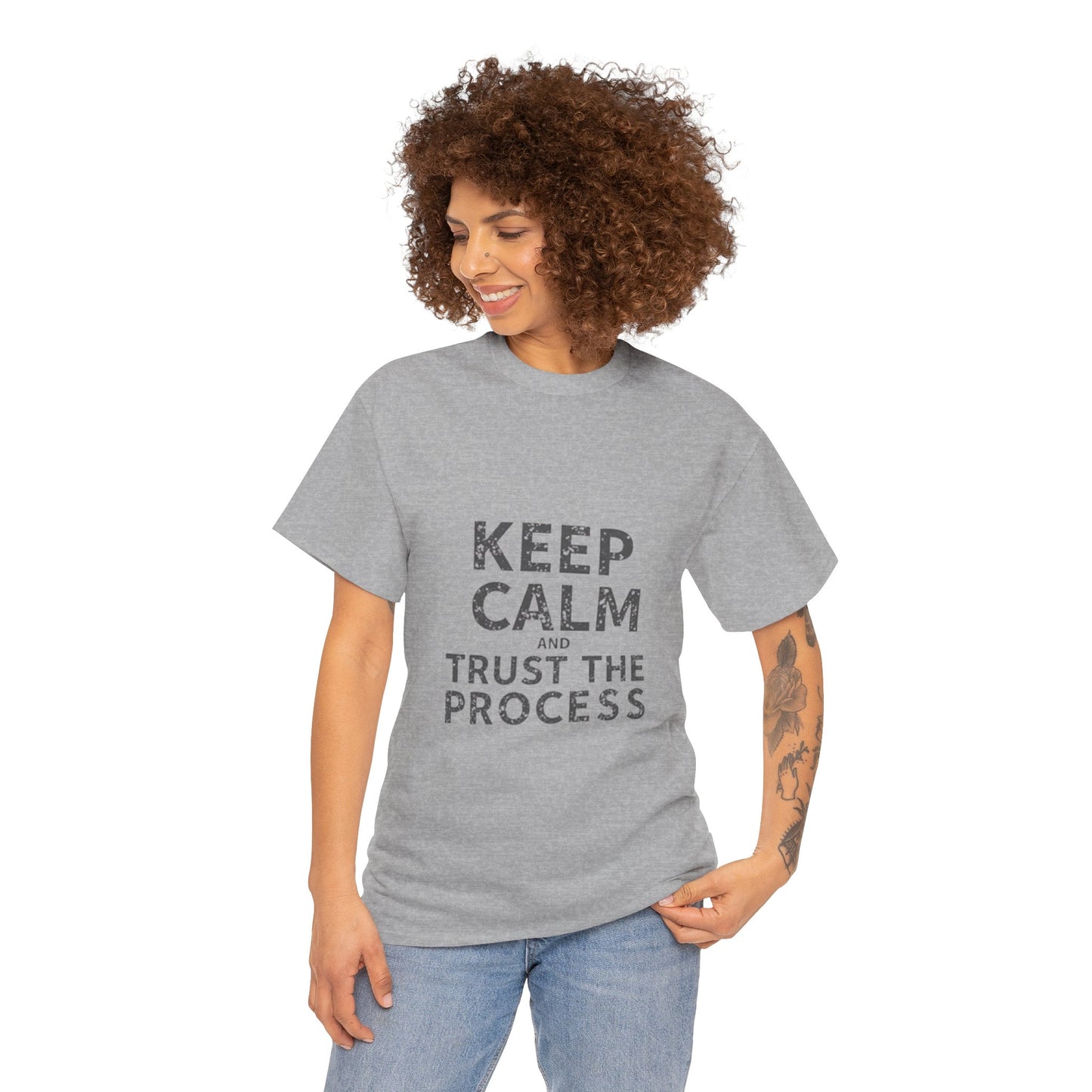 Unisex Heavy Cotton Tee -Keep Calm