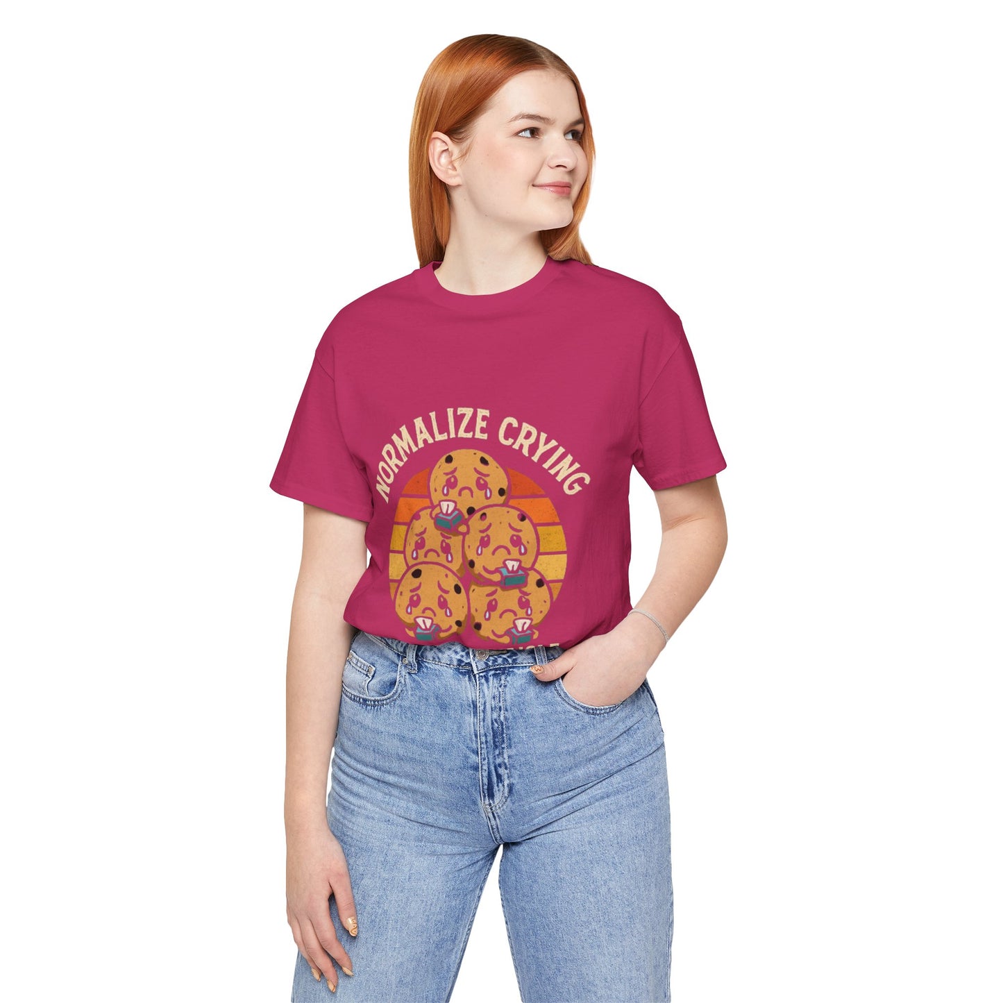 Normalize Crying Unisex Tee - Fun Snack Aisle Shirt, Counselor Humour