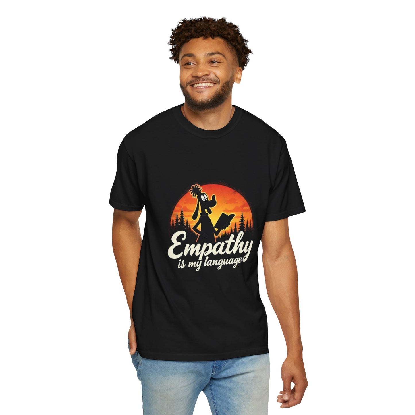 Unisex Garment-Dyed Tee -Empathy is My Language