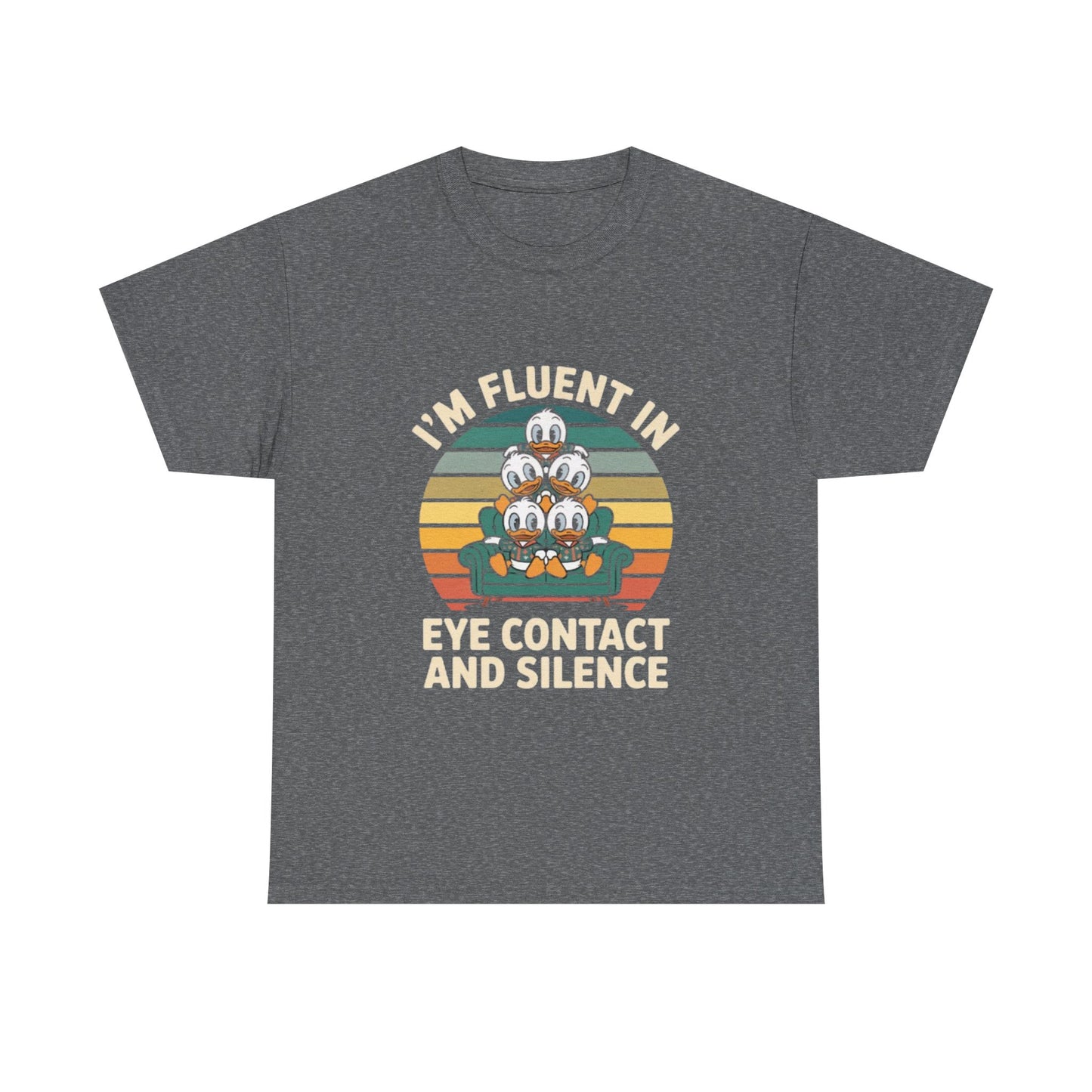 Unisex Heavy Cotton Tee -Fluent in Eye Contact