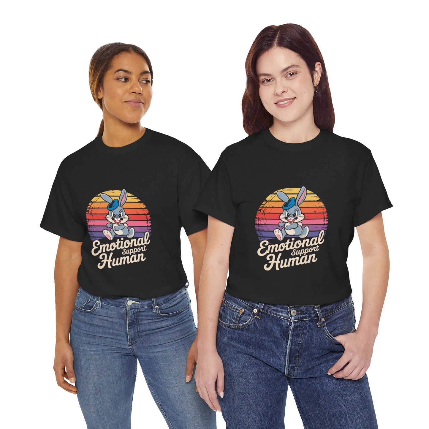 Unisex Heavy Cotton T-Shirt -Emotional Support Human Tee