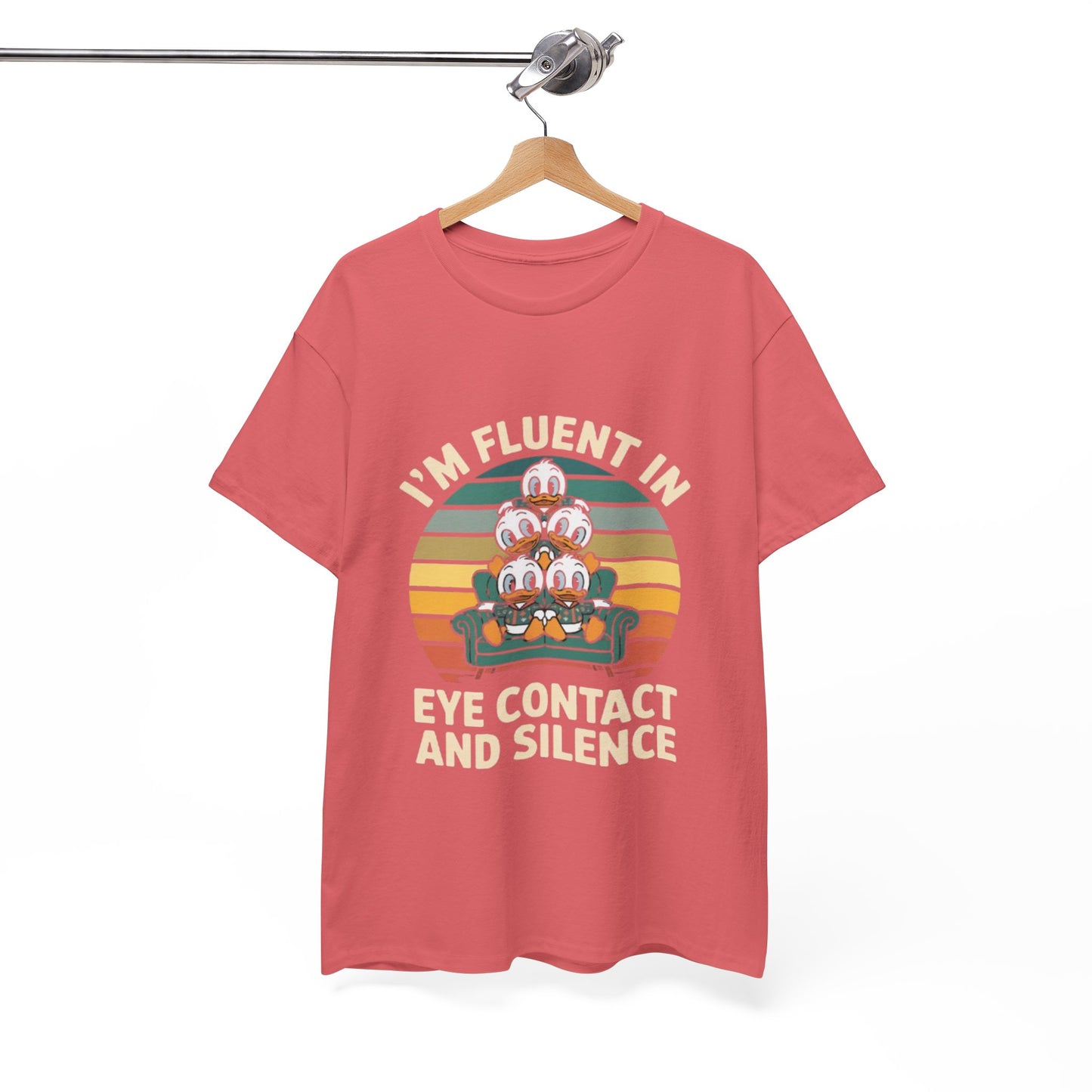 Unisex Heavy Cotton Tee -Fluent in Eye Contact