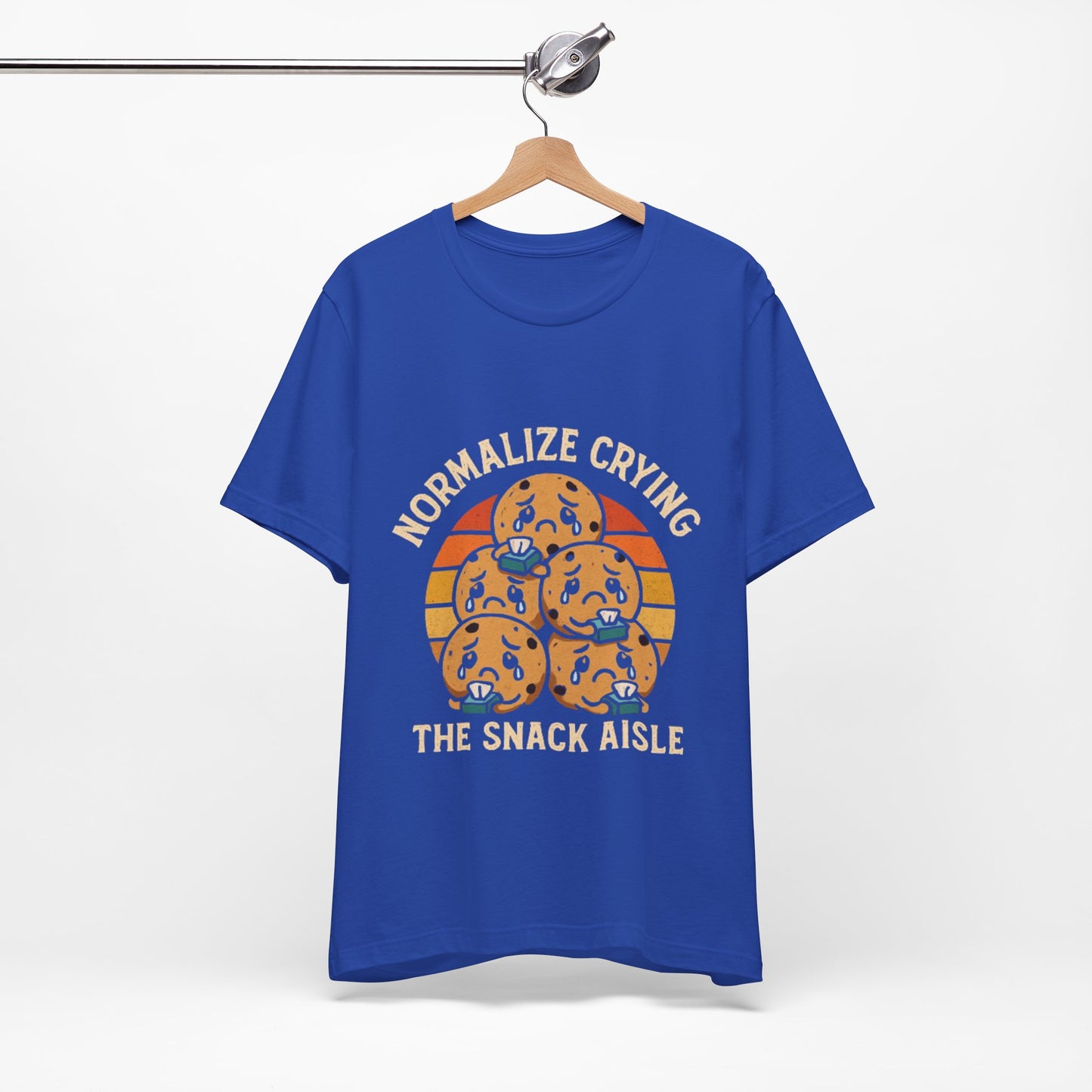 Normalize Crying Unisex Tee - Fun Snack Aisle Shirt, Counselor Humour