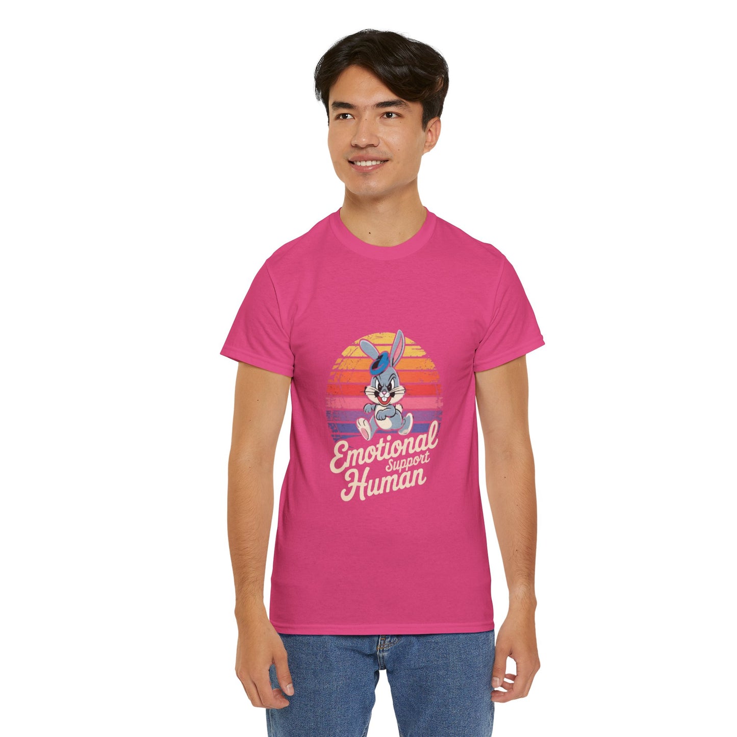 Unisex Heavy Cotton T-Shirt -Emotional Support Human Tee