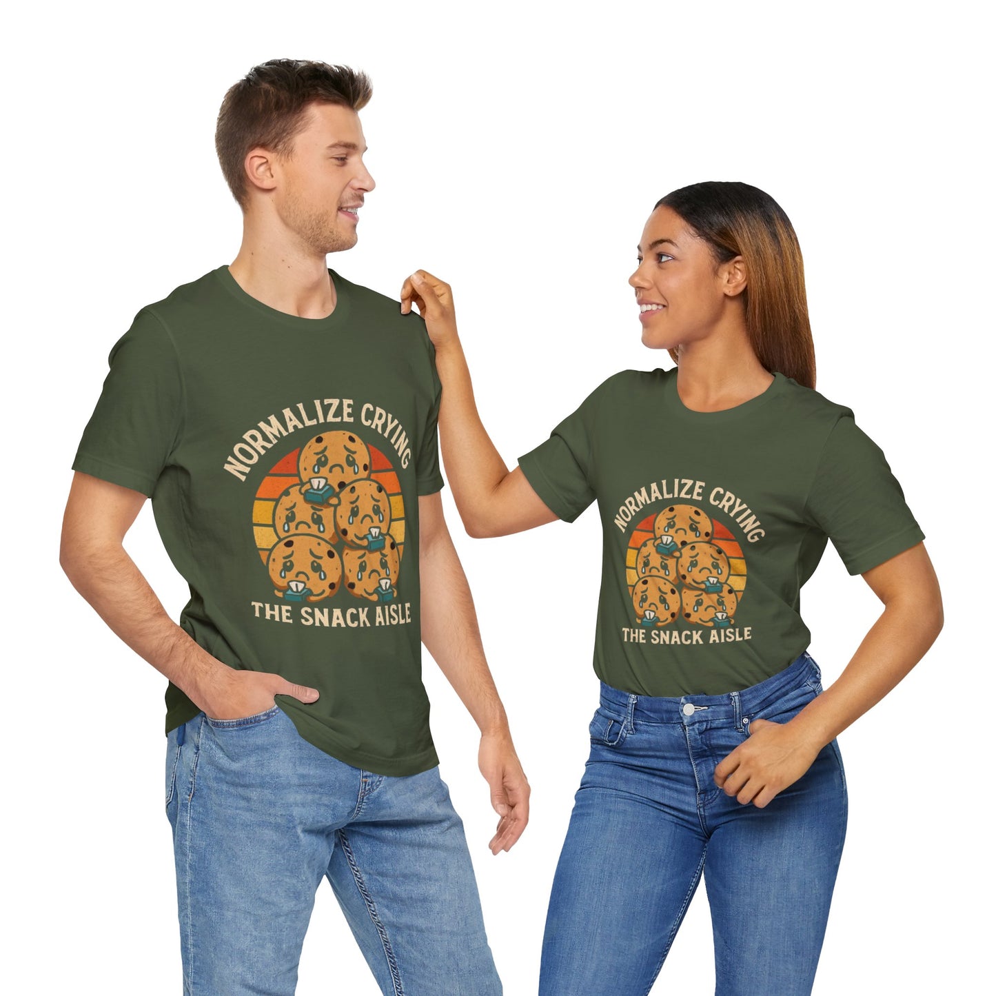 Normalize Crying Unisex Tee - Fun Snack Aisle Shirt, Counselor Humour