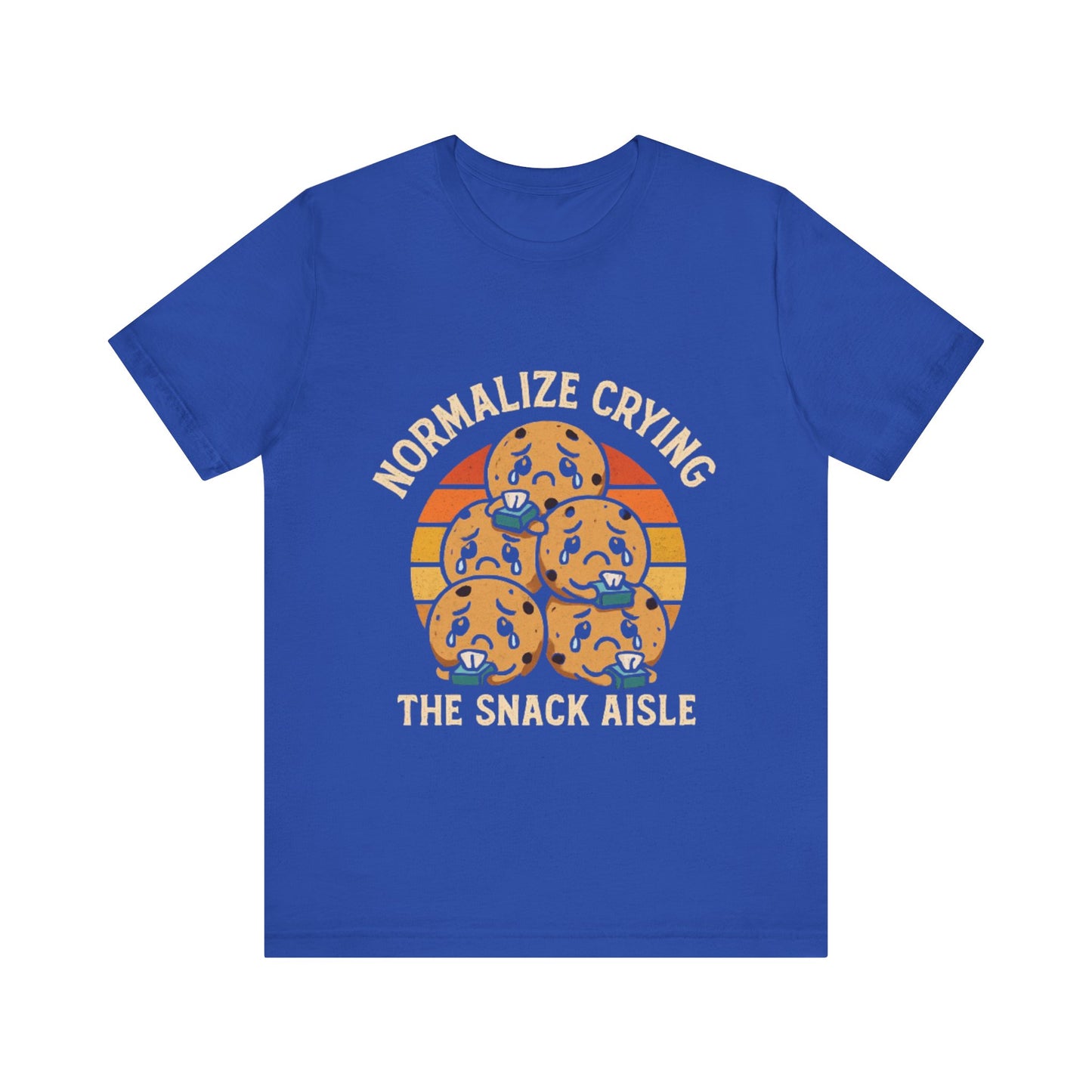 Normalize Crying Unisex Tee - Fun Snack Aisle Shirt, Counselor Humour