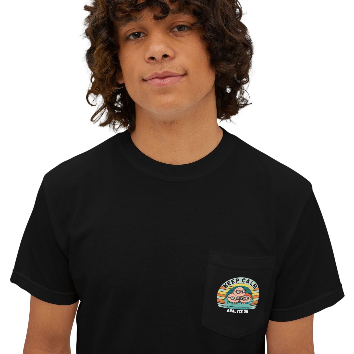 Pocket T-Shirt - Keep Calm Analyze On