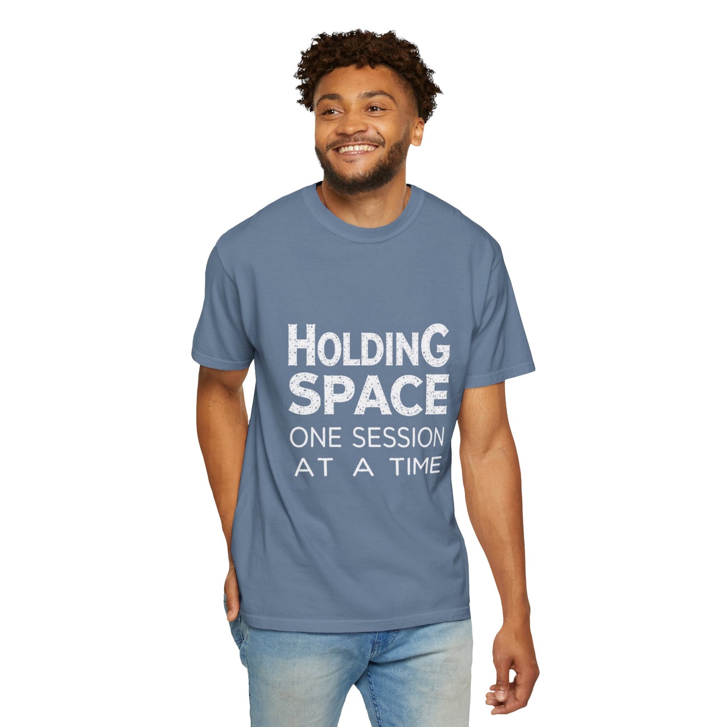 Unisex Garment-Dyed T-shirt -Holding Space
