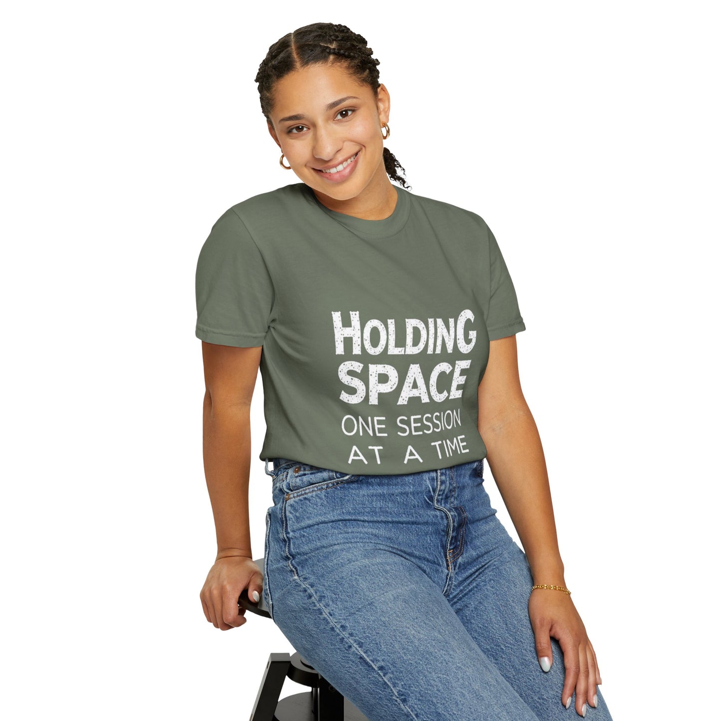 Unisex Garment-Dyed T-shirt -Holding Space