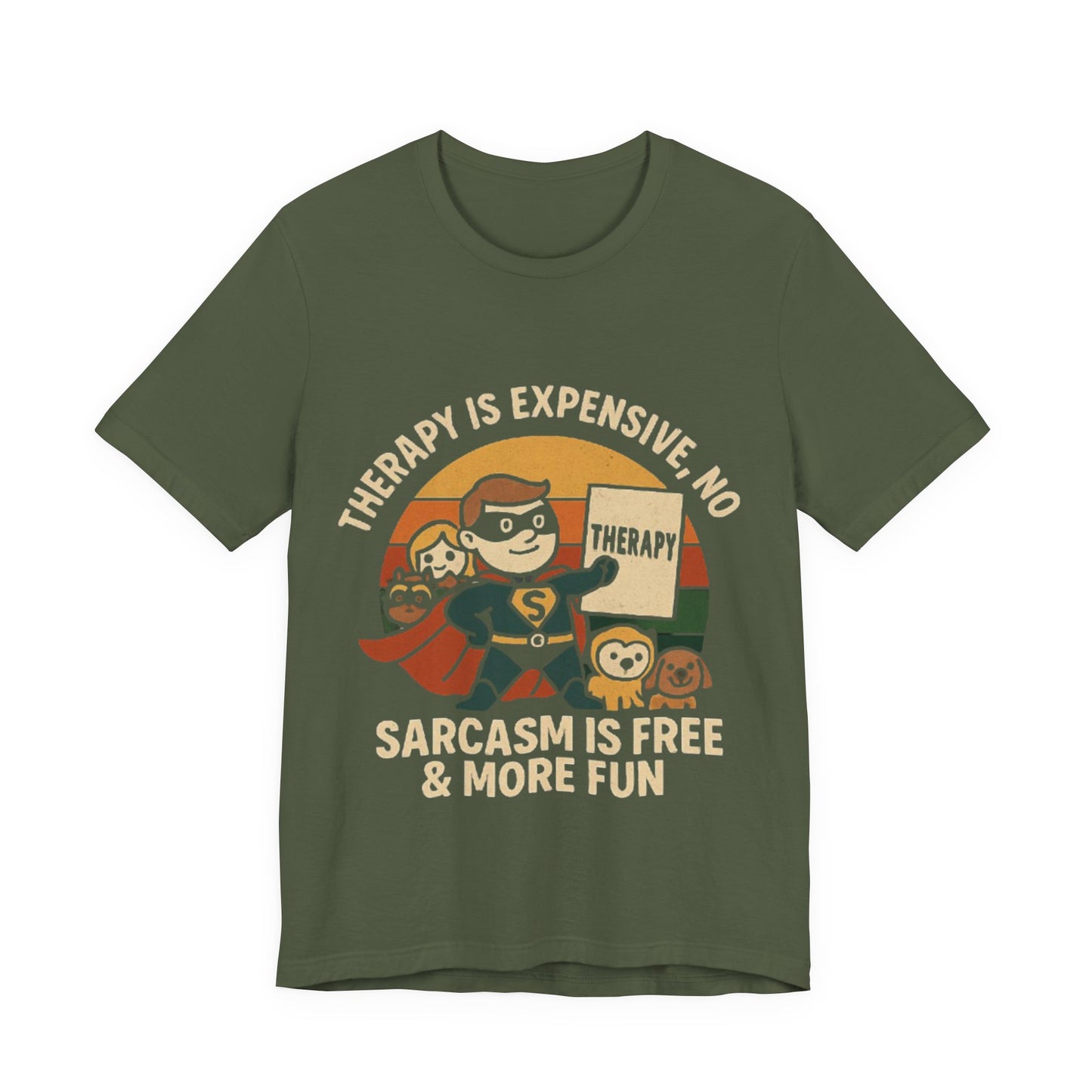 Therapy Humor Tee | Unisex Jersey Short Sleeve Tee, Mental Health Awareness