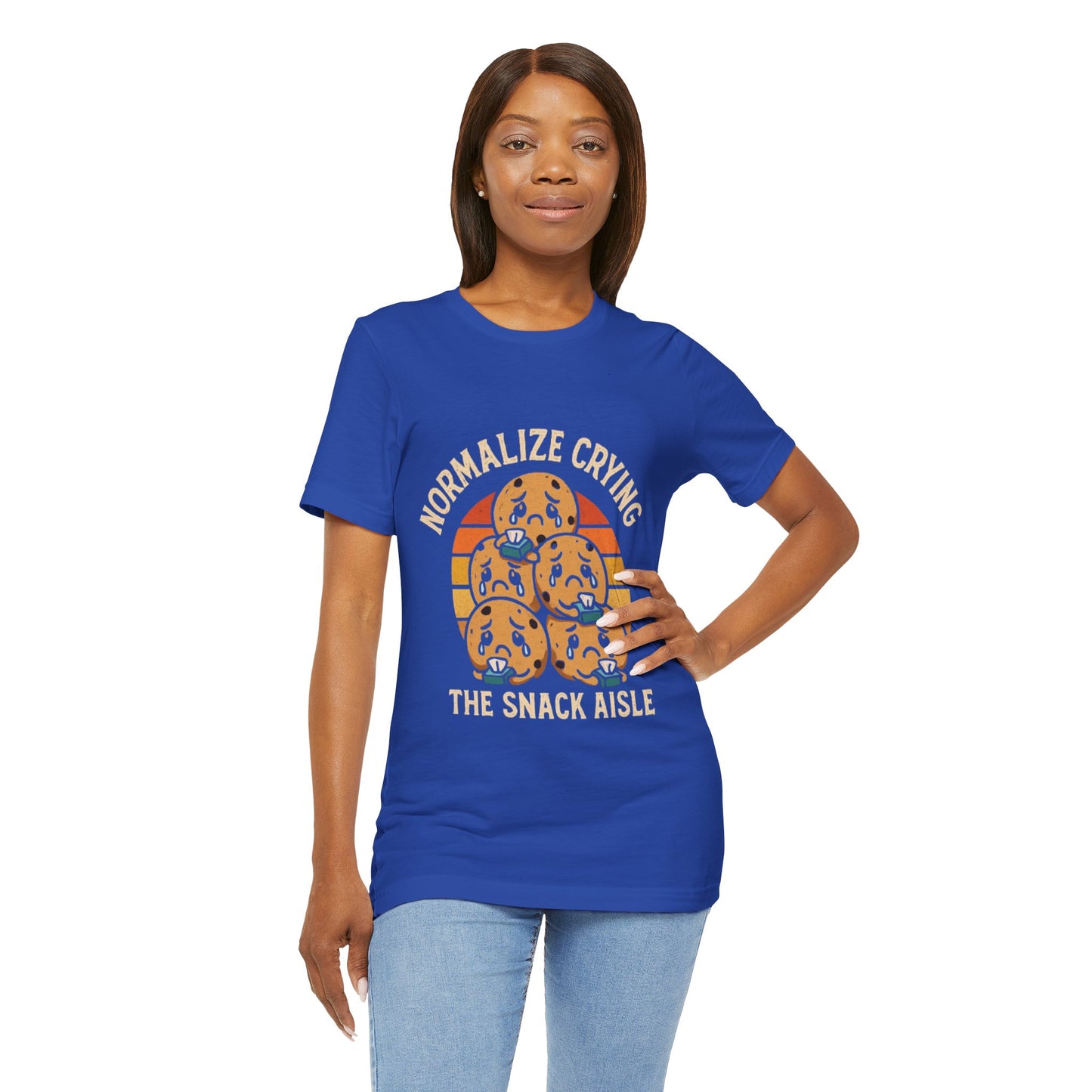 Normalize Crying Unisex Tee - Fun Snack Aisle Shirt, Counselor Humour
