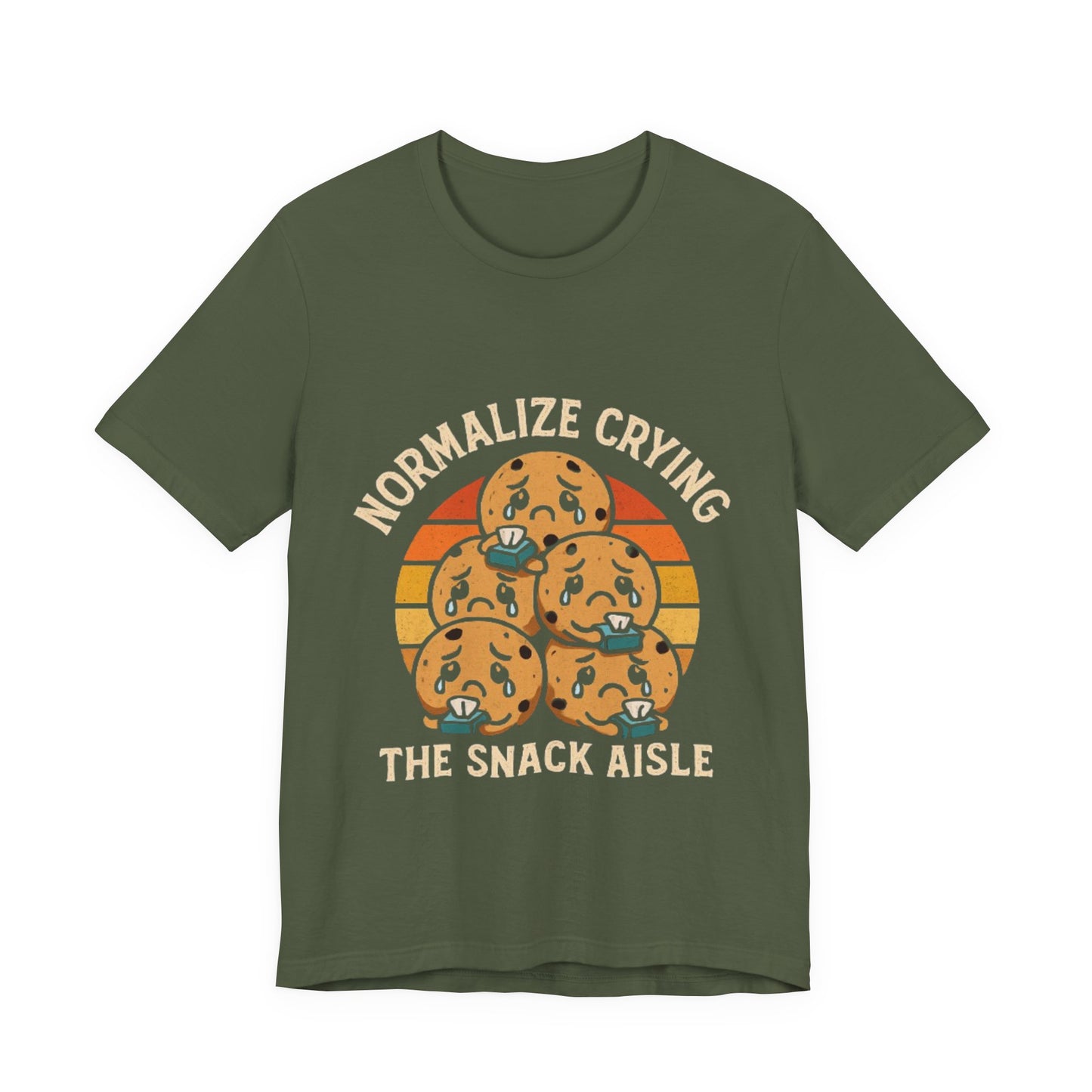 Normalize Crying Unisex Tee - Fun Snack Aisle Shirt, Counselor Humour