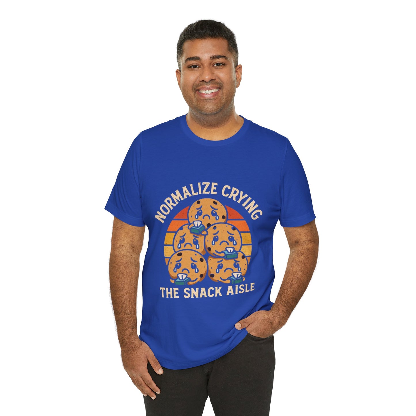 Normalize Crying Unisex Tee - Fun Snack Aisle Shirt, Counselor Humour
