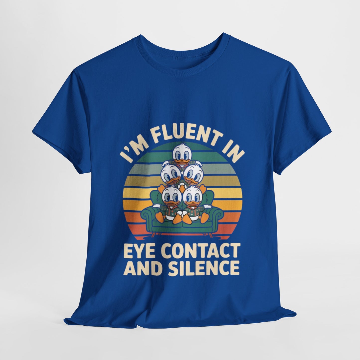 Unisex Heavy Cotton Tee -Fluent in Eye Contact