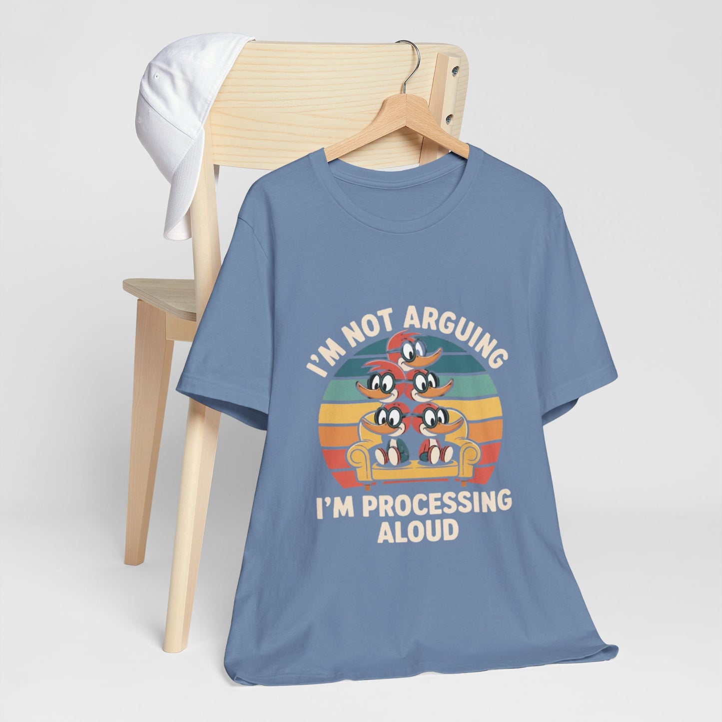 Unisex Jersey Tee - I'm Not Arguing, I'm Processing Aloud