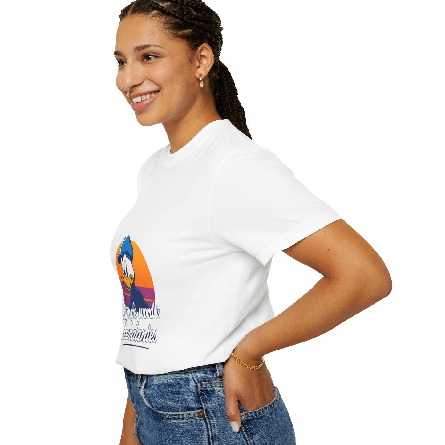 Unisex Garment-Dyed T-Shirt -My Safe Word Is Boundaries