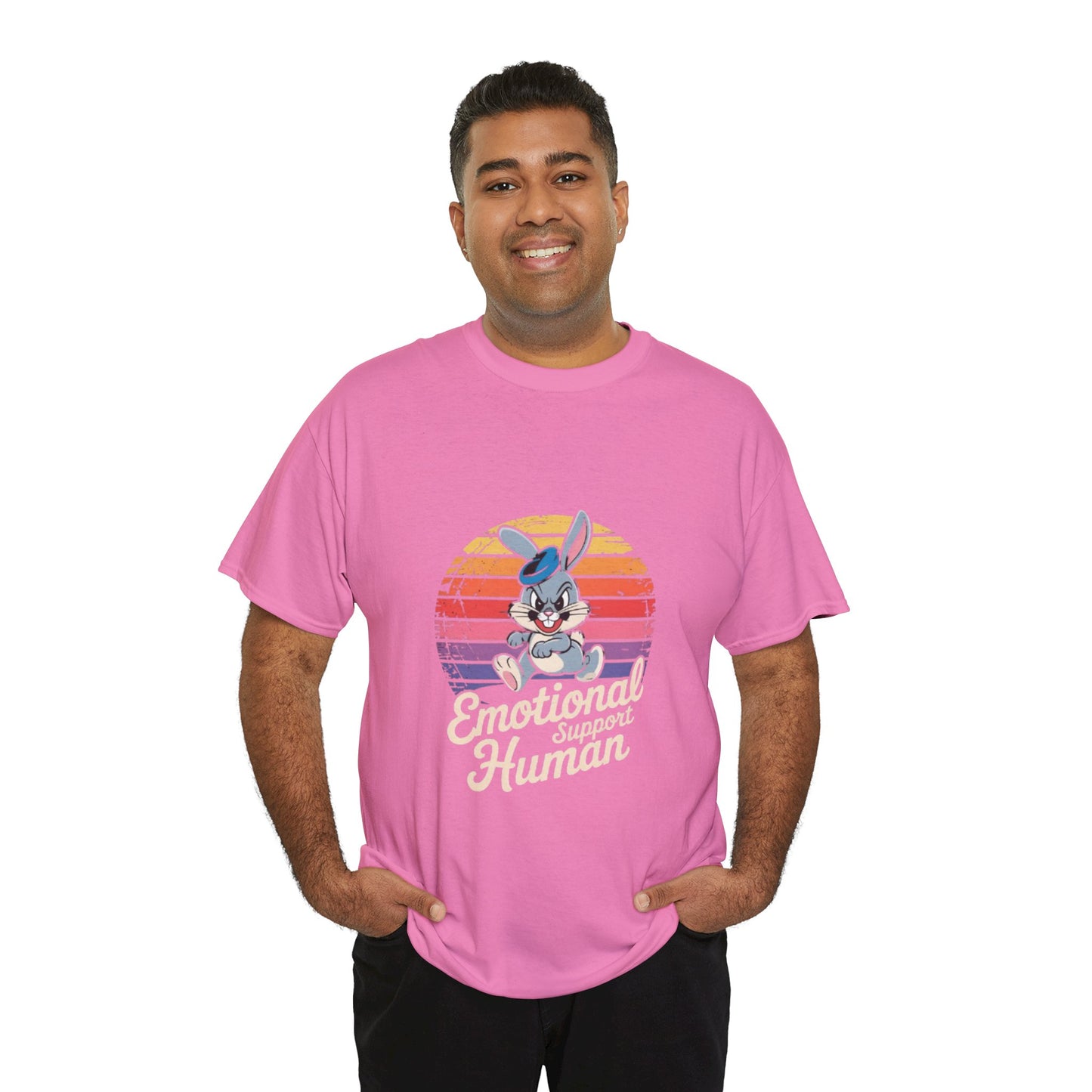 Unisex Heavy Cotton T-Shirt -Emotional Support Human Tee
