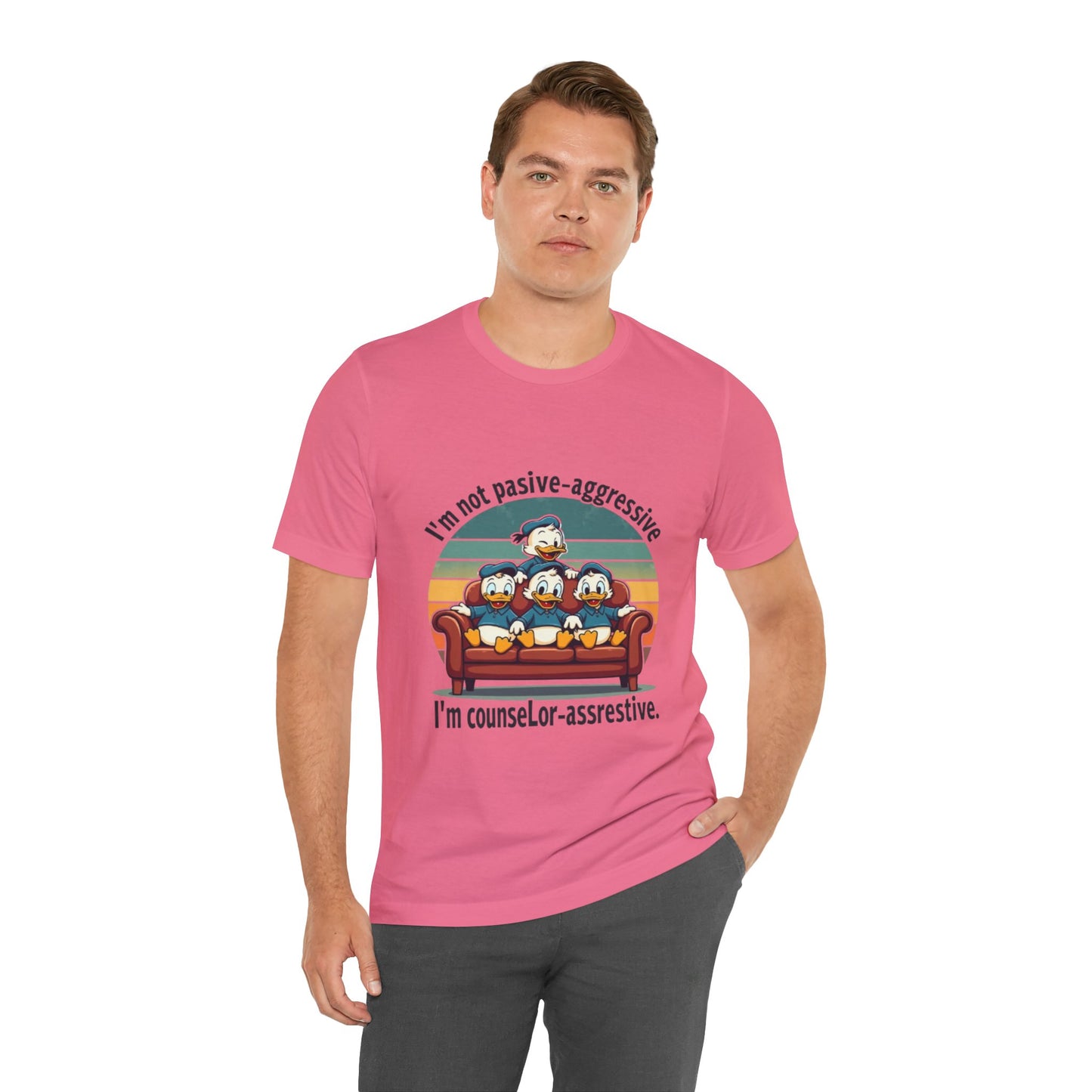 Unisex Jersey Short Sleeve T-Shirt -Funny Counsel-Assertive Tee