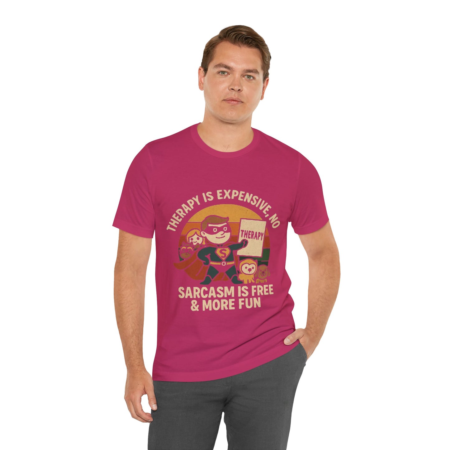Therapy Humor Tee | Unisex Jersey Short Sleeve Tee, Mental Health Awareness