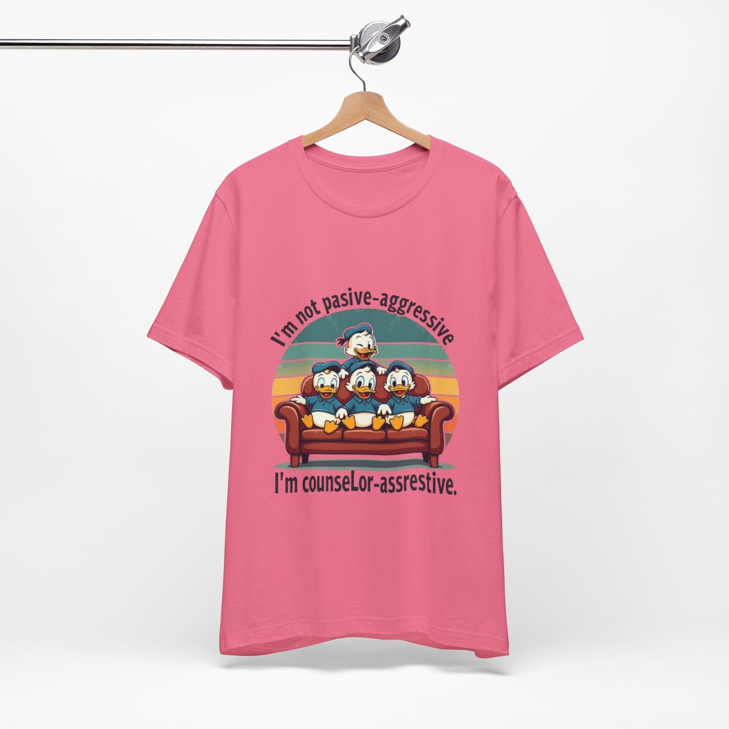 Unisex Jersey Short Sleeve T-Shirt -Funny Counsel-Assertive Tee