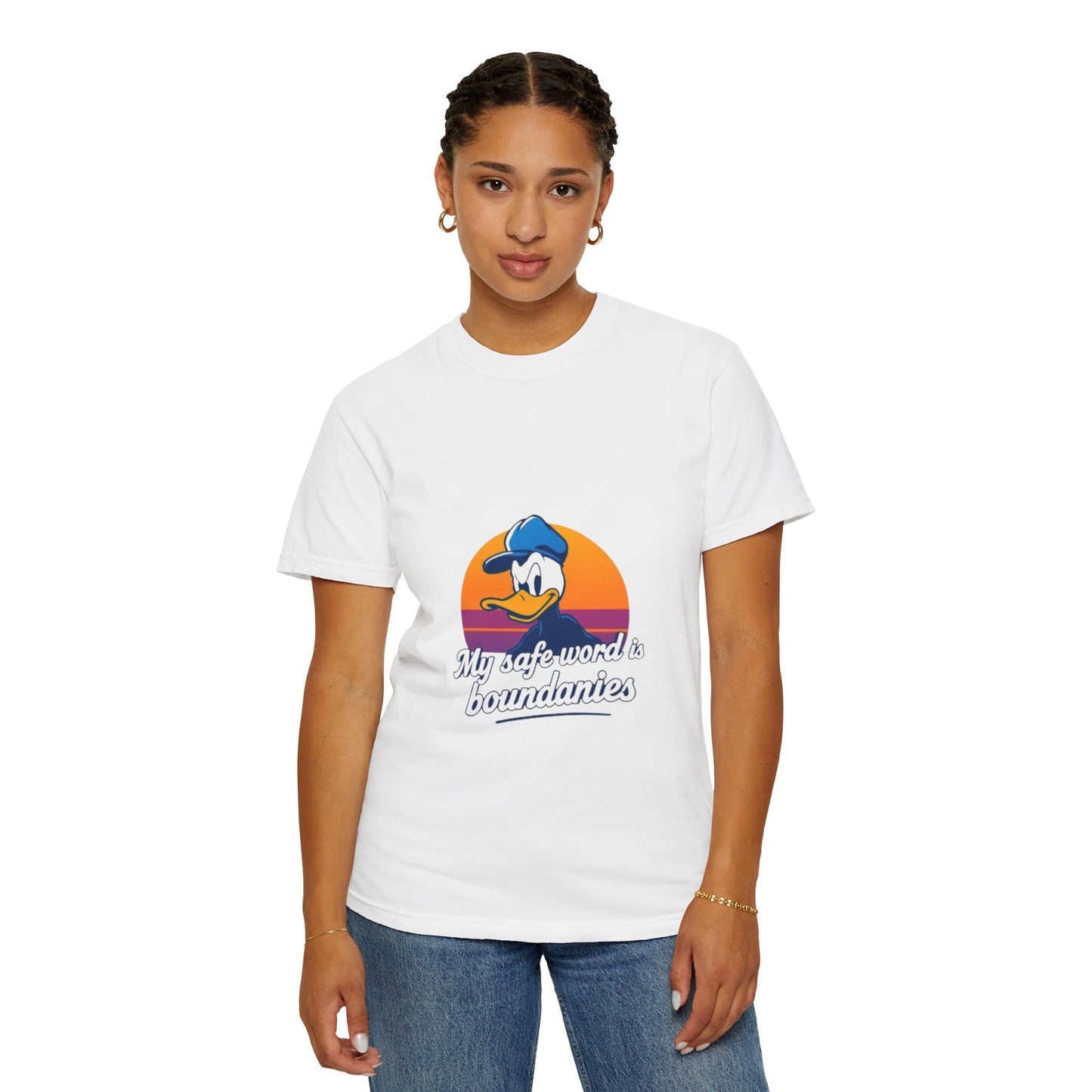 Unisex Garment-Dyed T-Shirt -My Safe Word Is Boundaries