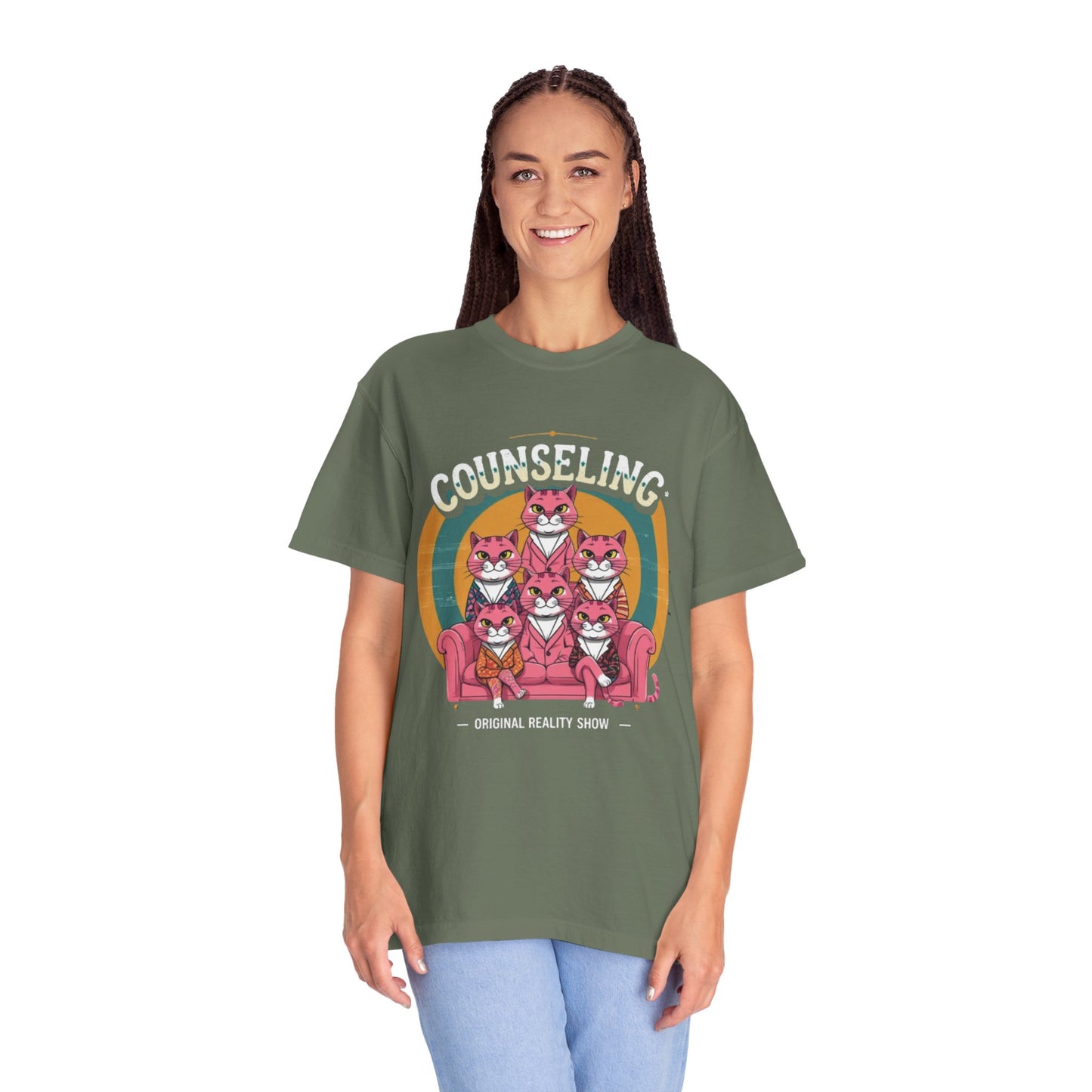 Unisex Garment-Dyed T-Shirt -Counseling Cats