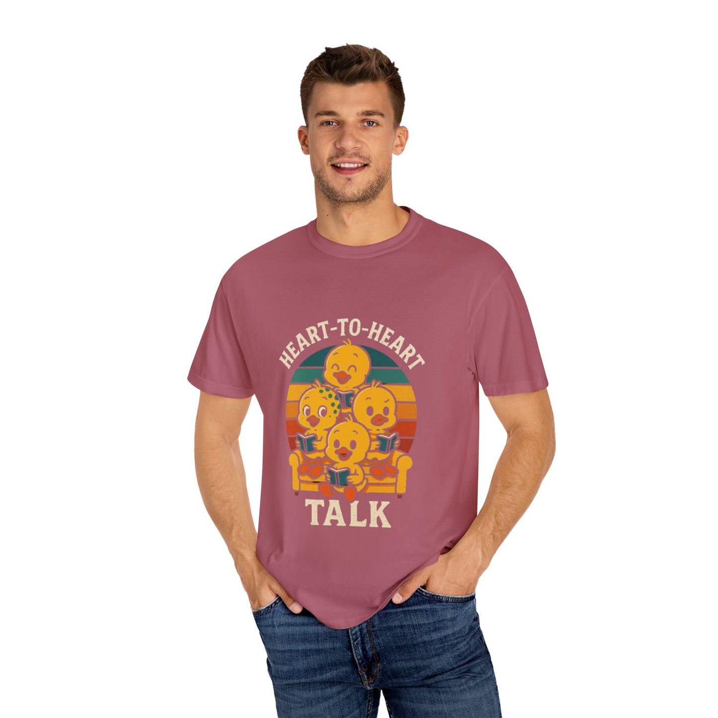 Unisex Garment-Dyed T-Shirt -Heart-to-Heart Talk