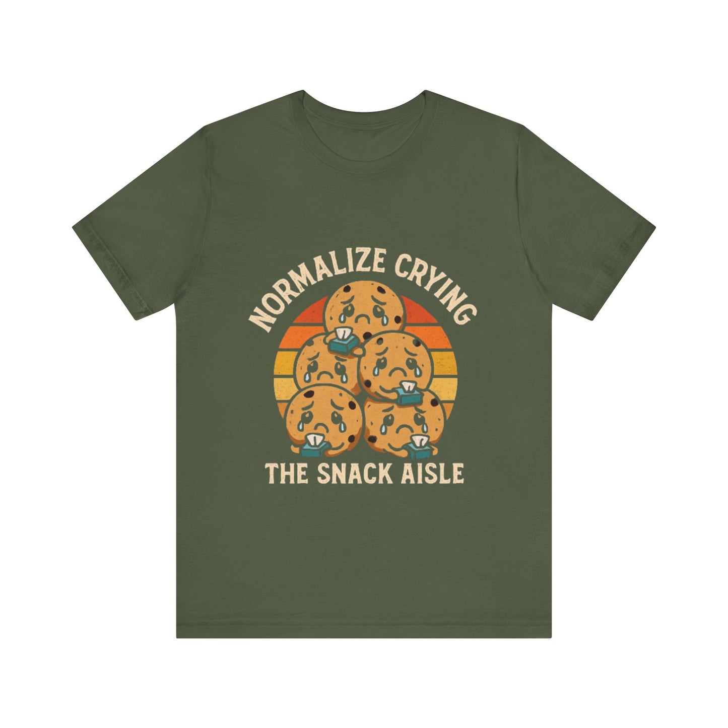 Normalize Crying Unisex Tee - Fun Snack Aisle Shirt, Counselor Humour