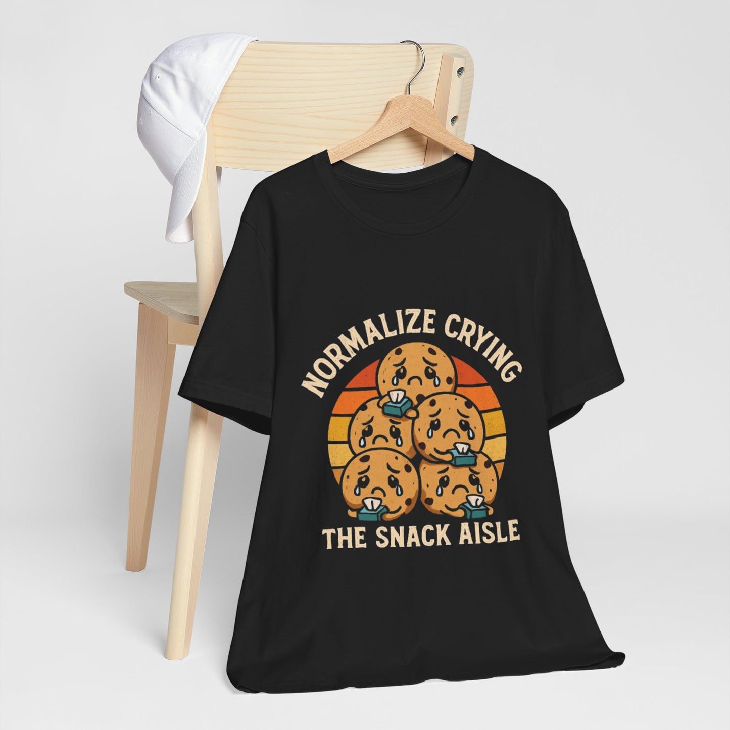 Normalize Crying Unisex Tee - Fun Snack Aisle Shirt, Counselor Humour