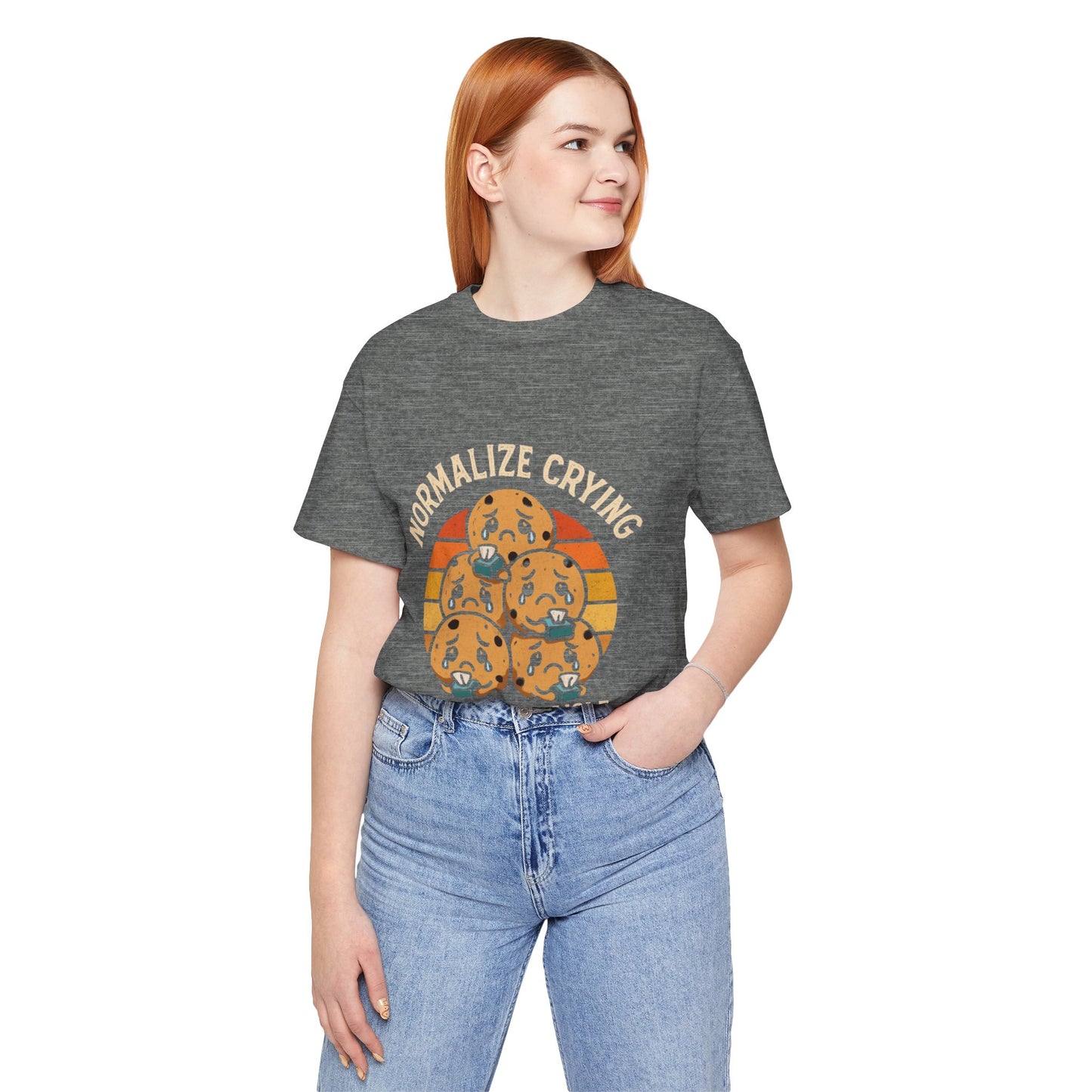 Normalize Crying Unisex Tee - Fun Snack Aisle Shirt, Counselor Humour