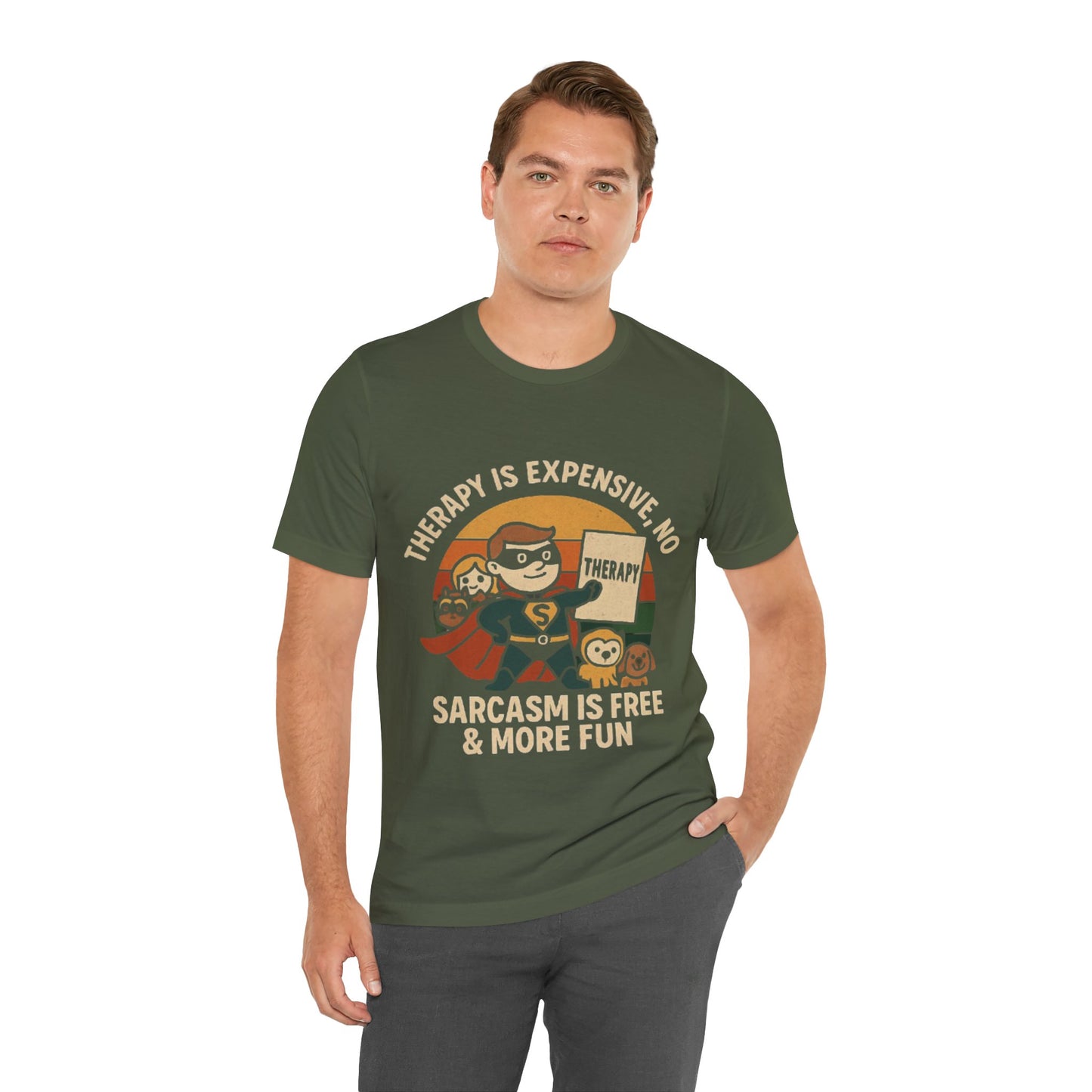 Therapy Humor Tee | Unisex Jersey Short Sleeve Tee, Mental Health Awareness
