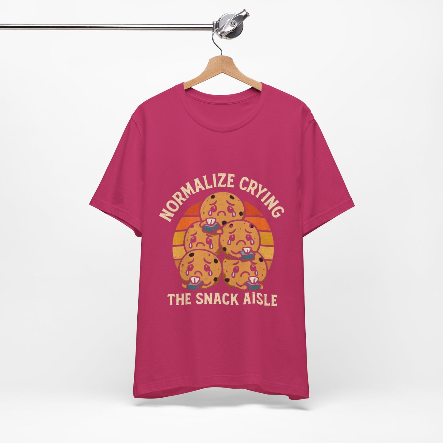 Normalize Crying Unisex Tee - Fun Snack Aisle Shirt, Counselor Humour