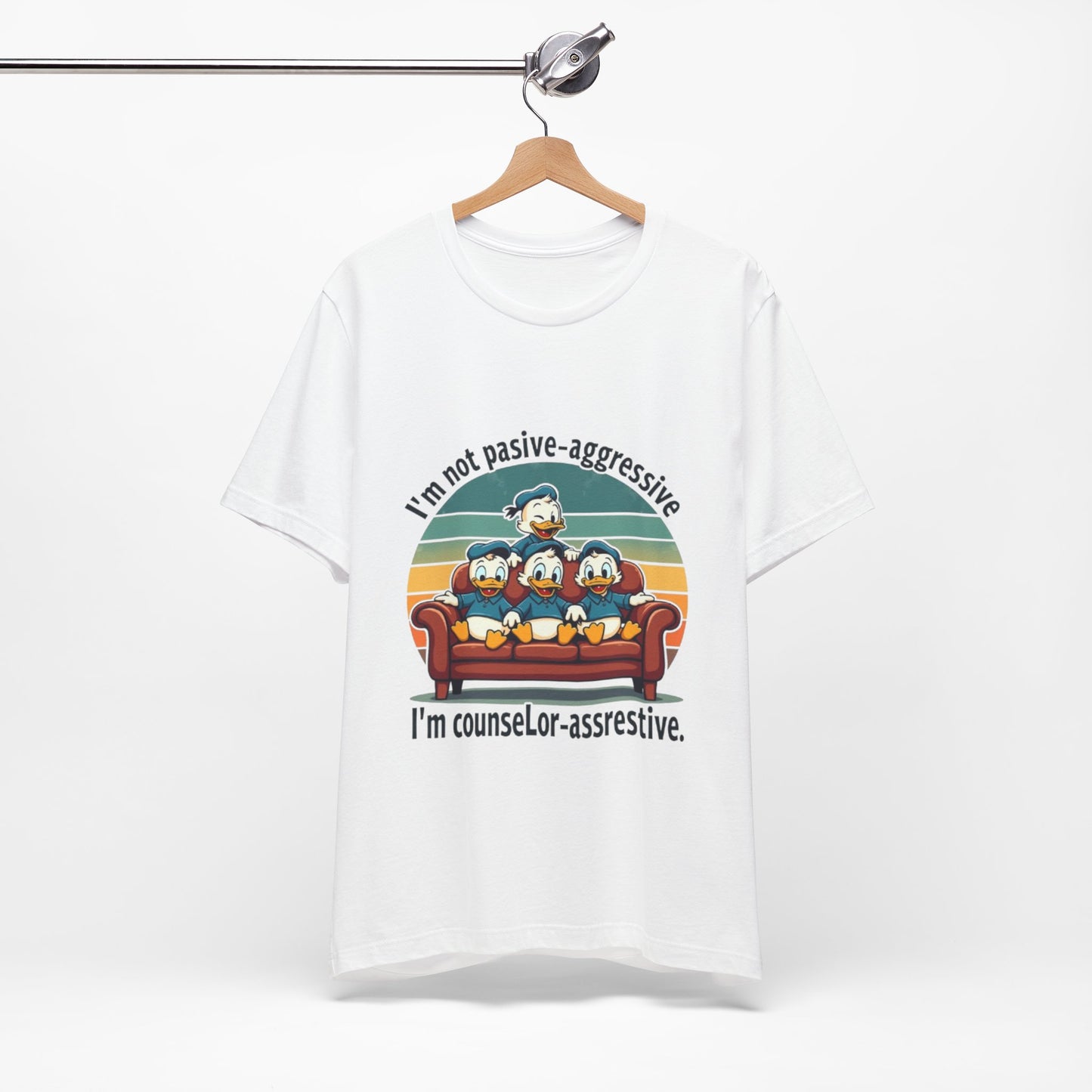 Unisex Jersey Short Sleeve T-Shirt -Funny Counsel-Assertive Tee