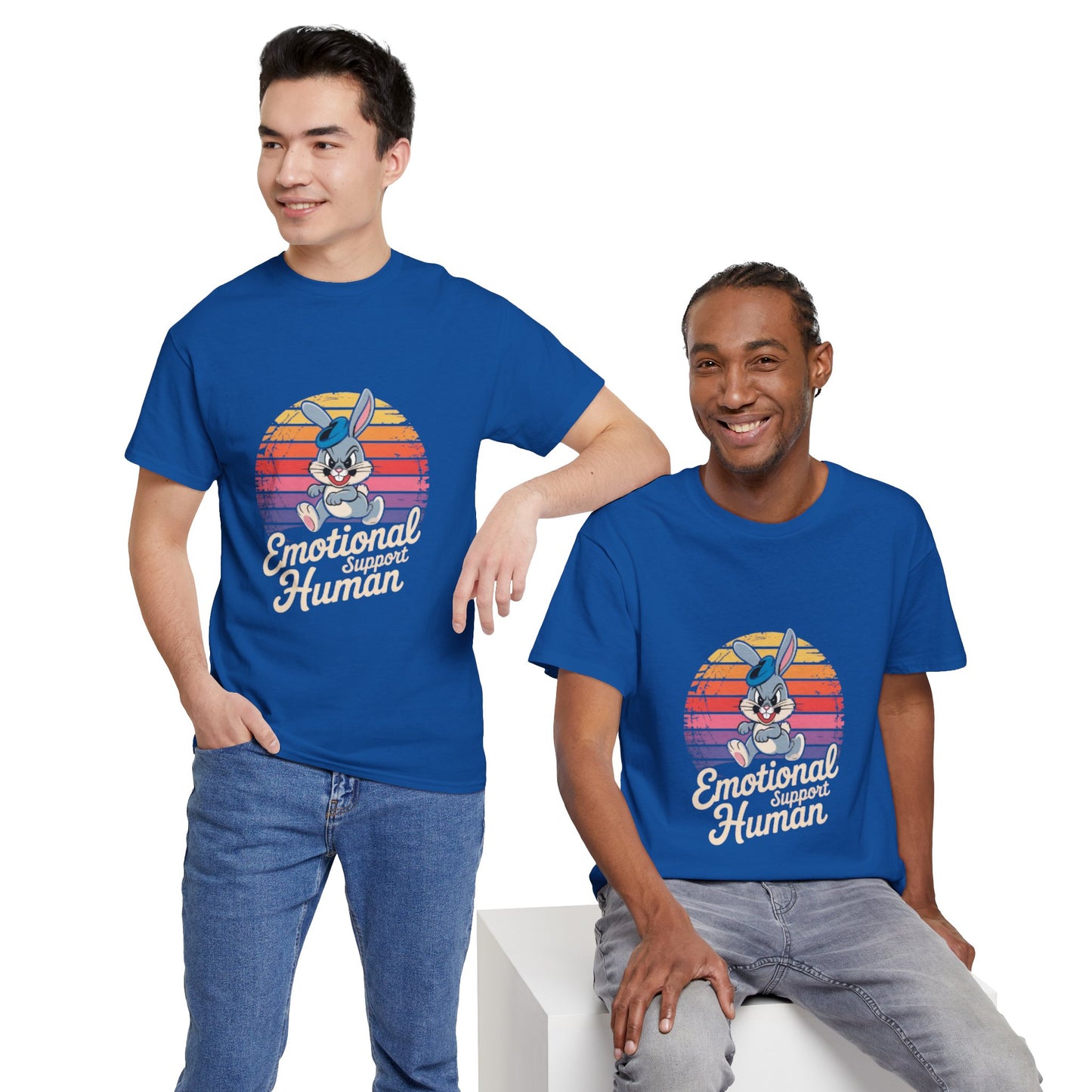 Unisex Heavy Cotton T-Shirt -Emotional Support Human Tee