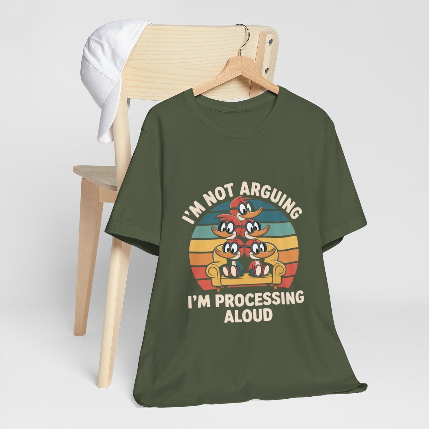 Unisex Jersey Tee - I'm Not Arguing, I'm Processing Aloud