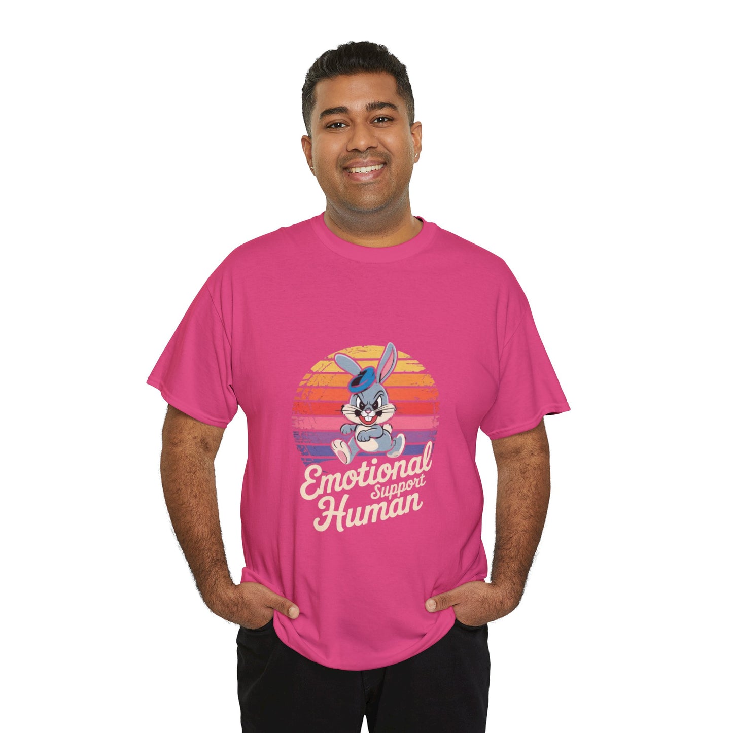 Unisex Heavy Cotton T-Shirt -Emotional Support Human Tee
