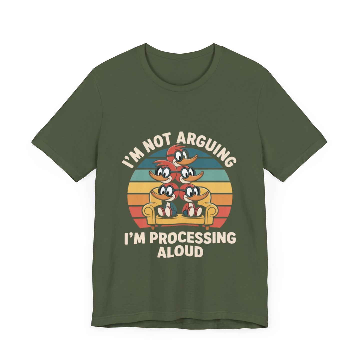 Unisex Jersey Tee - I'm Not Arguing, I'm Processing Aloud