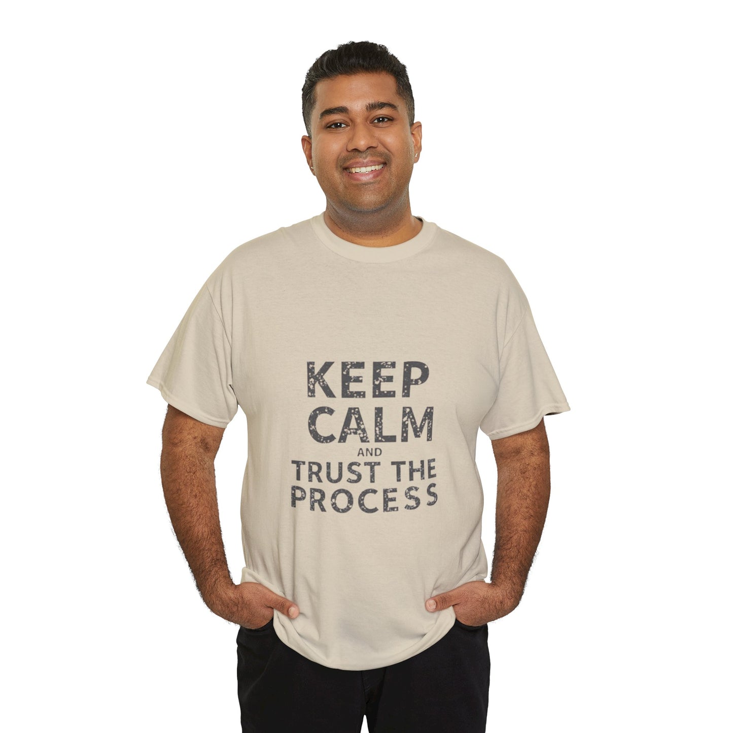 Unisex Heavy Cotton Tee -Keep Calm