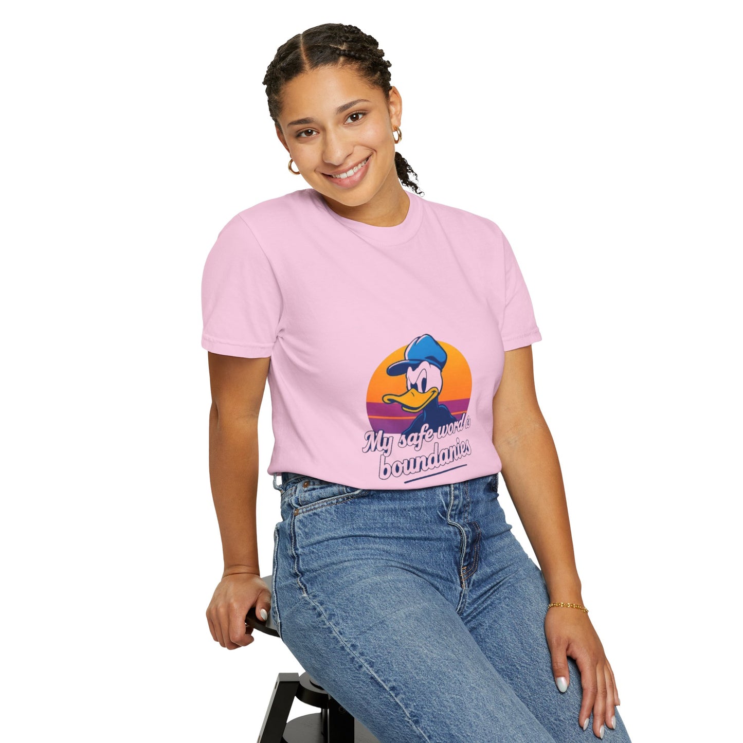 Unisex Garment-Dyed T-Shirt -My Safe Word Is Boundaries