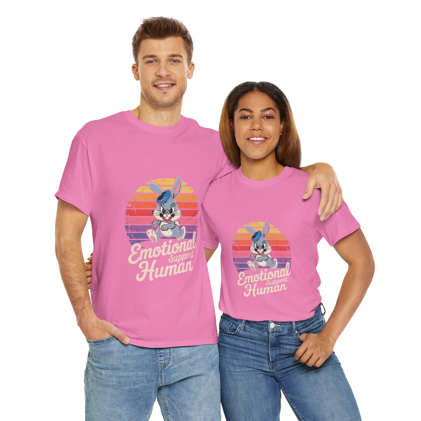 Unisex Heavy Cotton T-Shirt -Emotional Support Human Tee