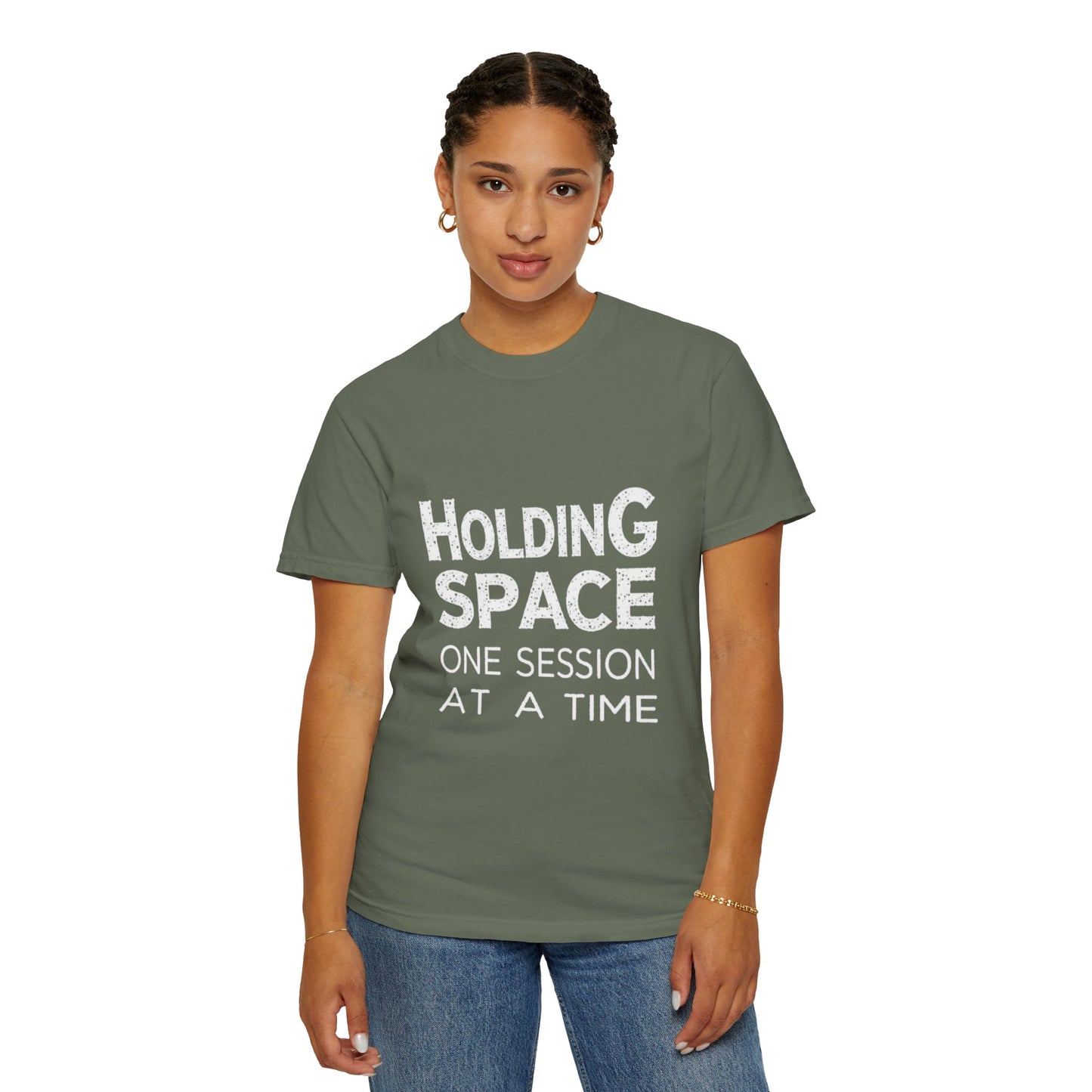 Unisex Garment-Dyed T-shirt -Holding Space