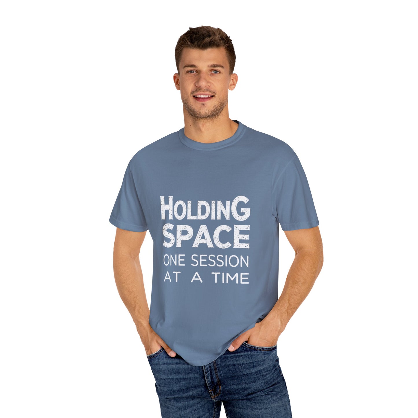Unisex Garment-Dyed T-shirt -Holding Space