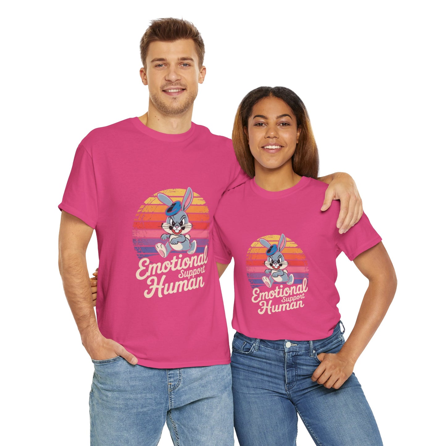 Unisex Heavy Cotton T-Shirt -Emotional Support Human Tee