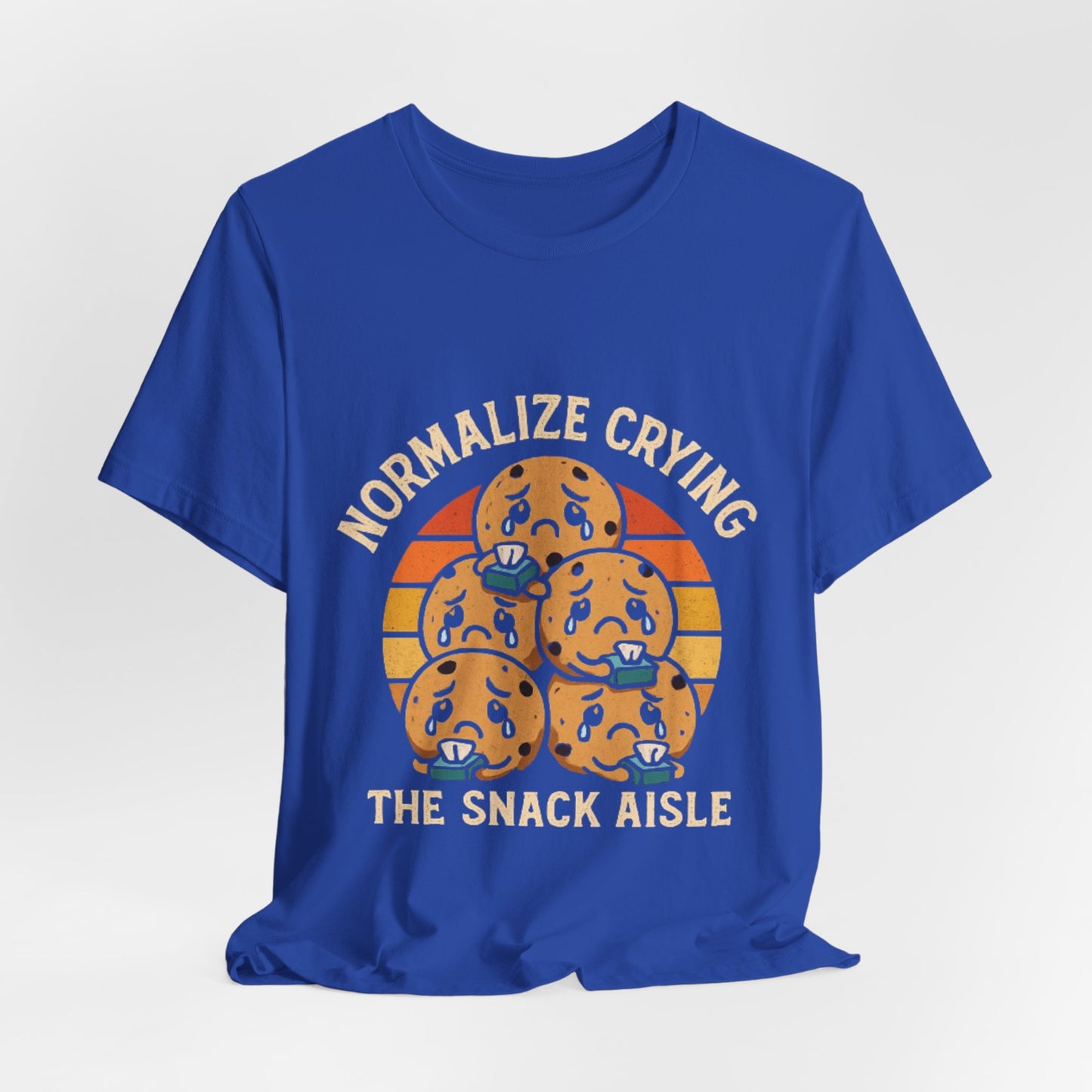 Normalize Crying Unisex Tee - Fun Snack Aisle Shirt, Counselor Humour