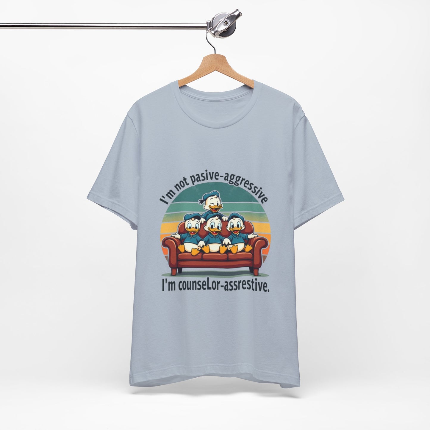Unisex Jersey Short Sleeve T-Shirt -Funny Counsel-Assertive Tee