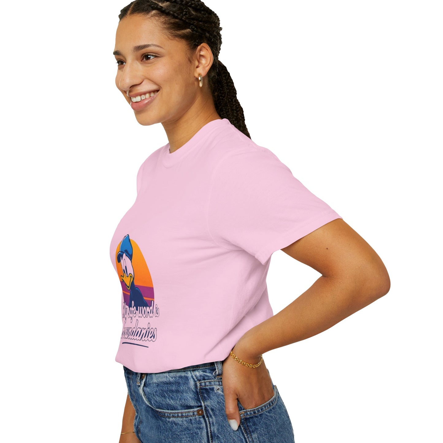 Unisex Garment-Dyed T-Shirt -My Safe Word Is Boundaries