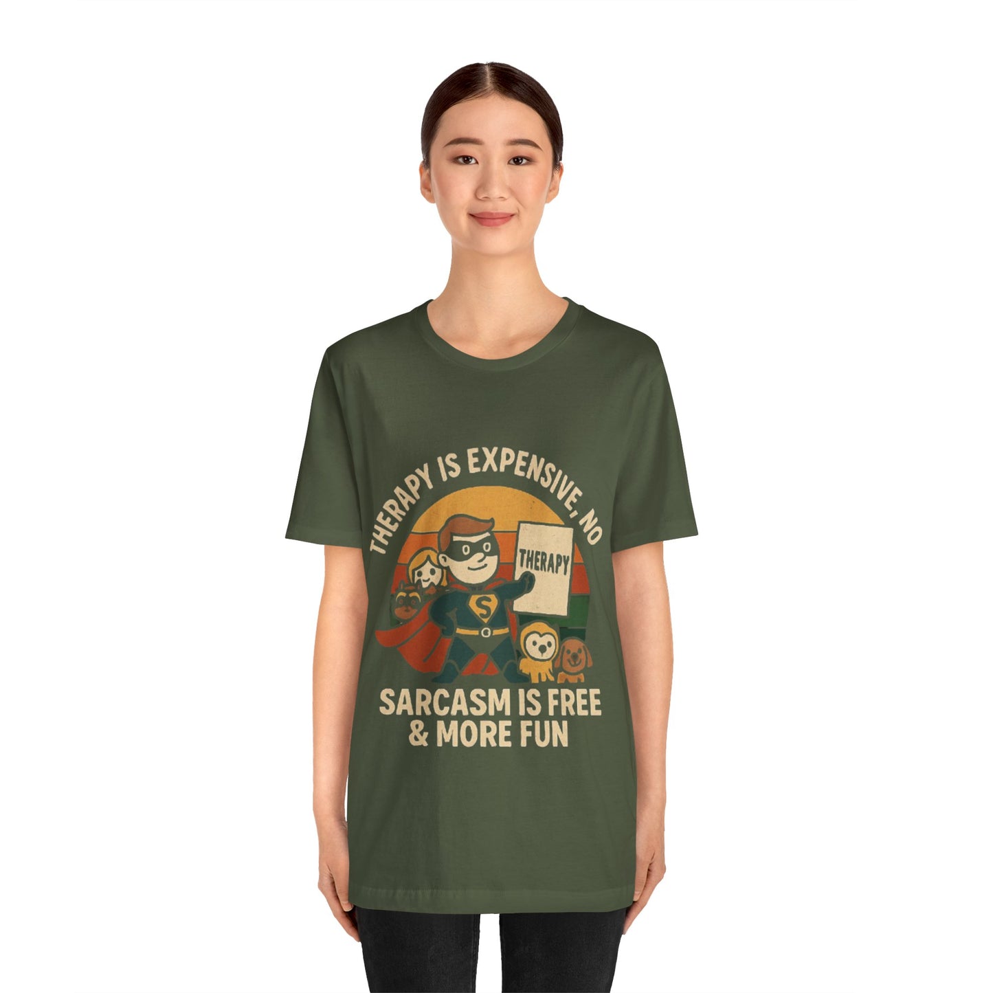 Therapy Humor Tee | Unisex Jersey Short Sleeve Tee, Mental Health Awareness
