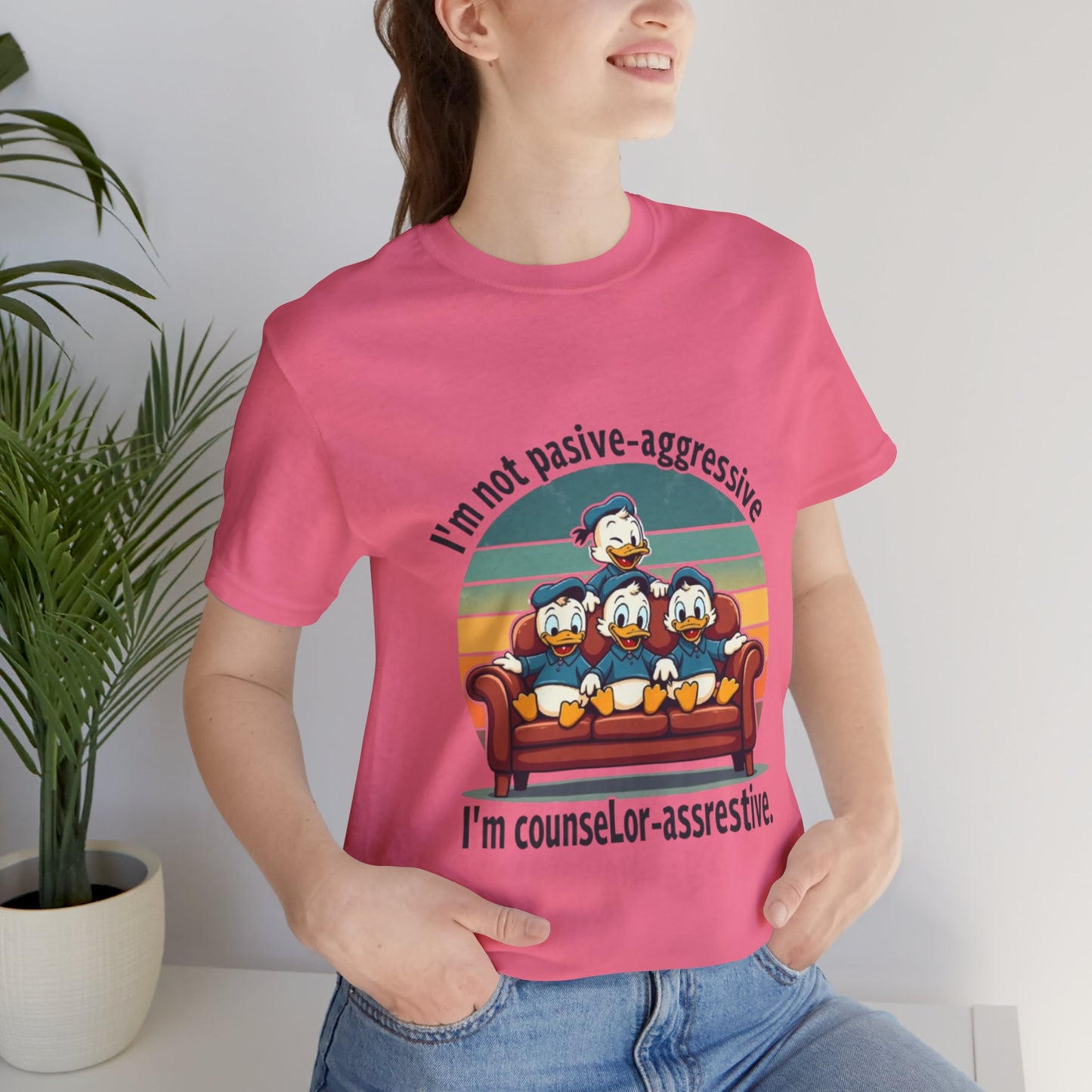 Unisex Jersey Short Sleeve T-Shirt -Funny Counsel-Assertive Tee